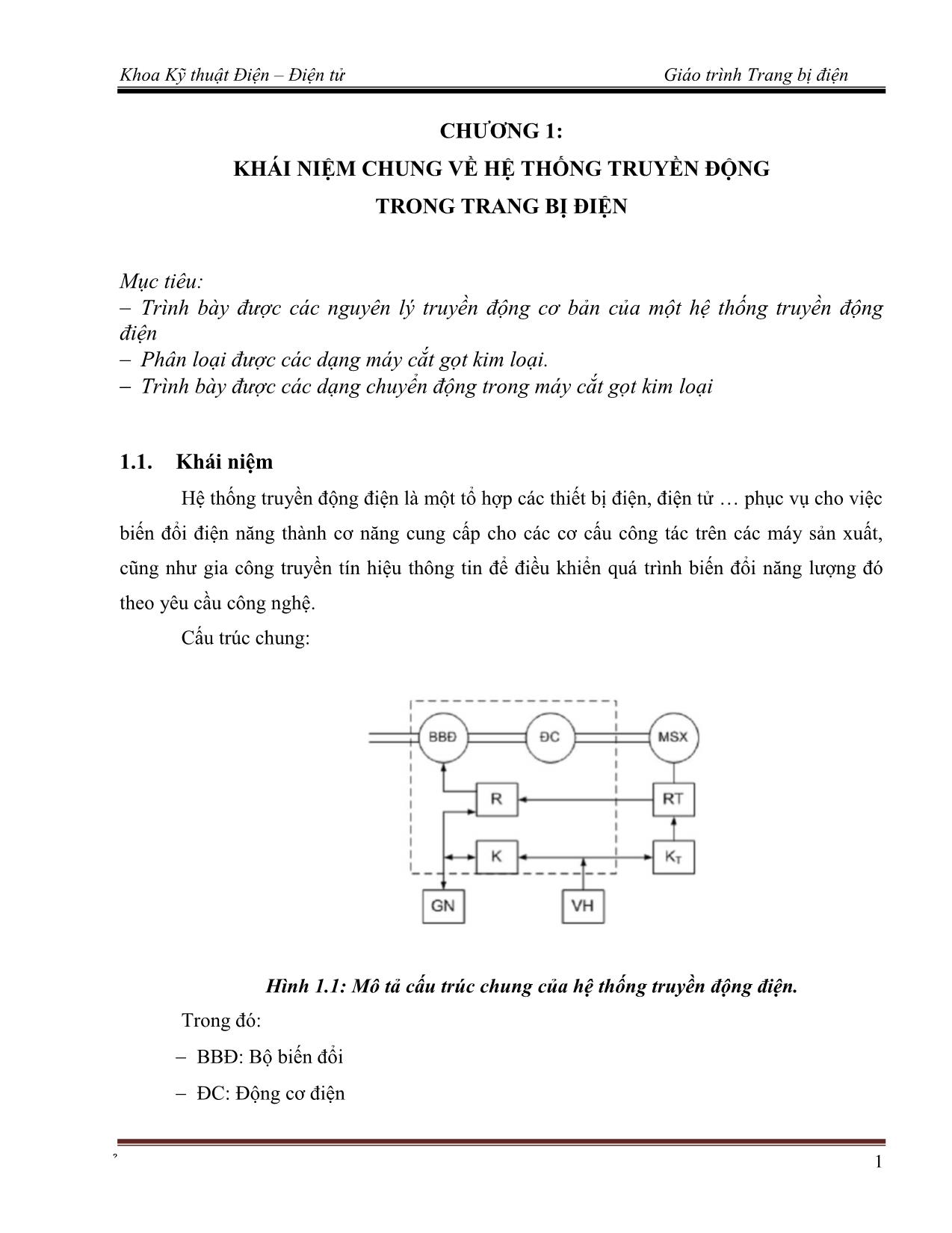 Giáo trình Trang bị điện (Phần 1) trang 4