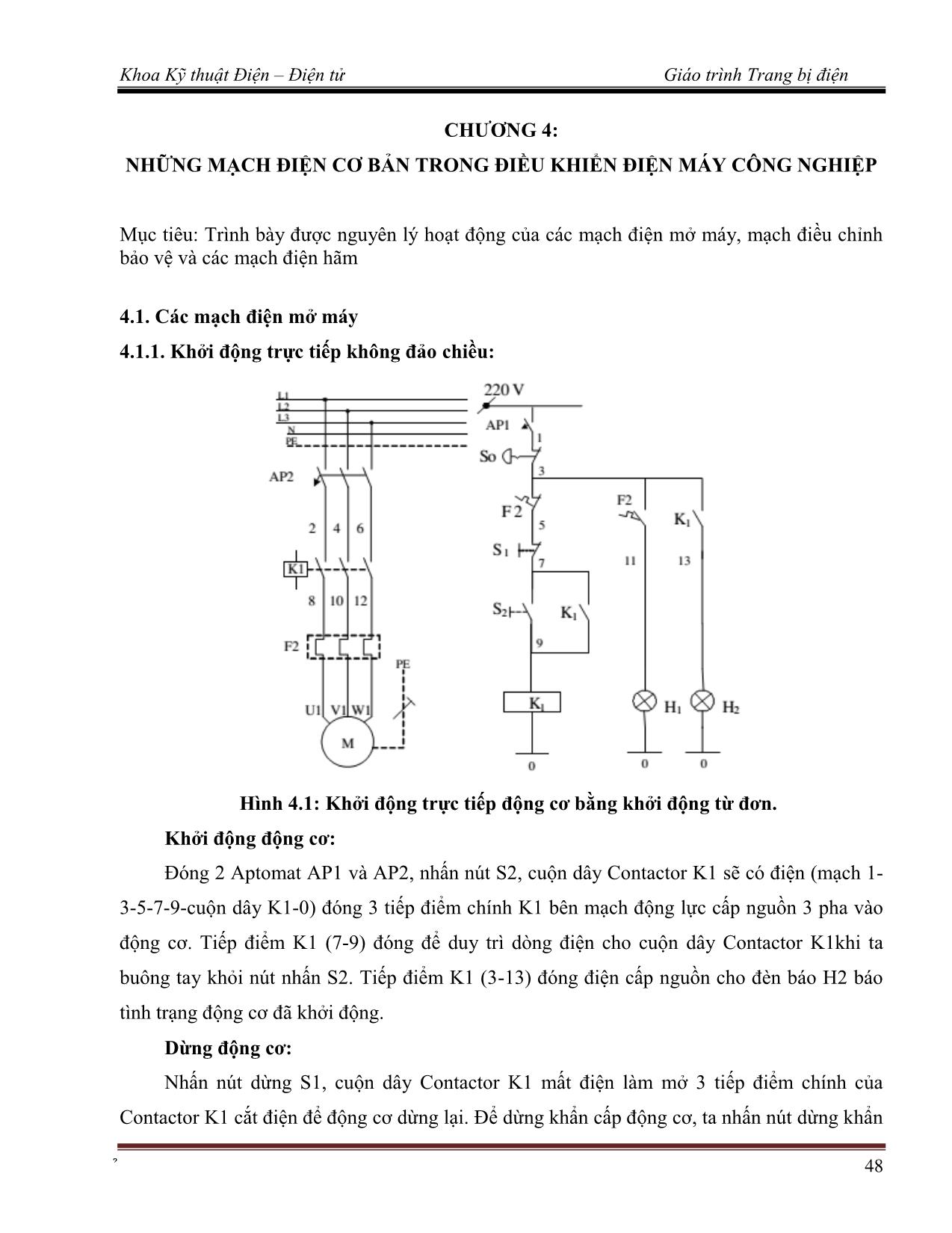 Giáo trình Trang bị điện (Phần 2) trang 1