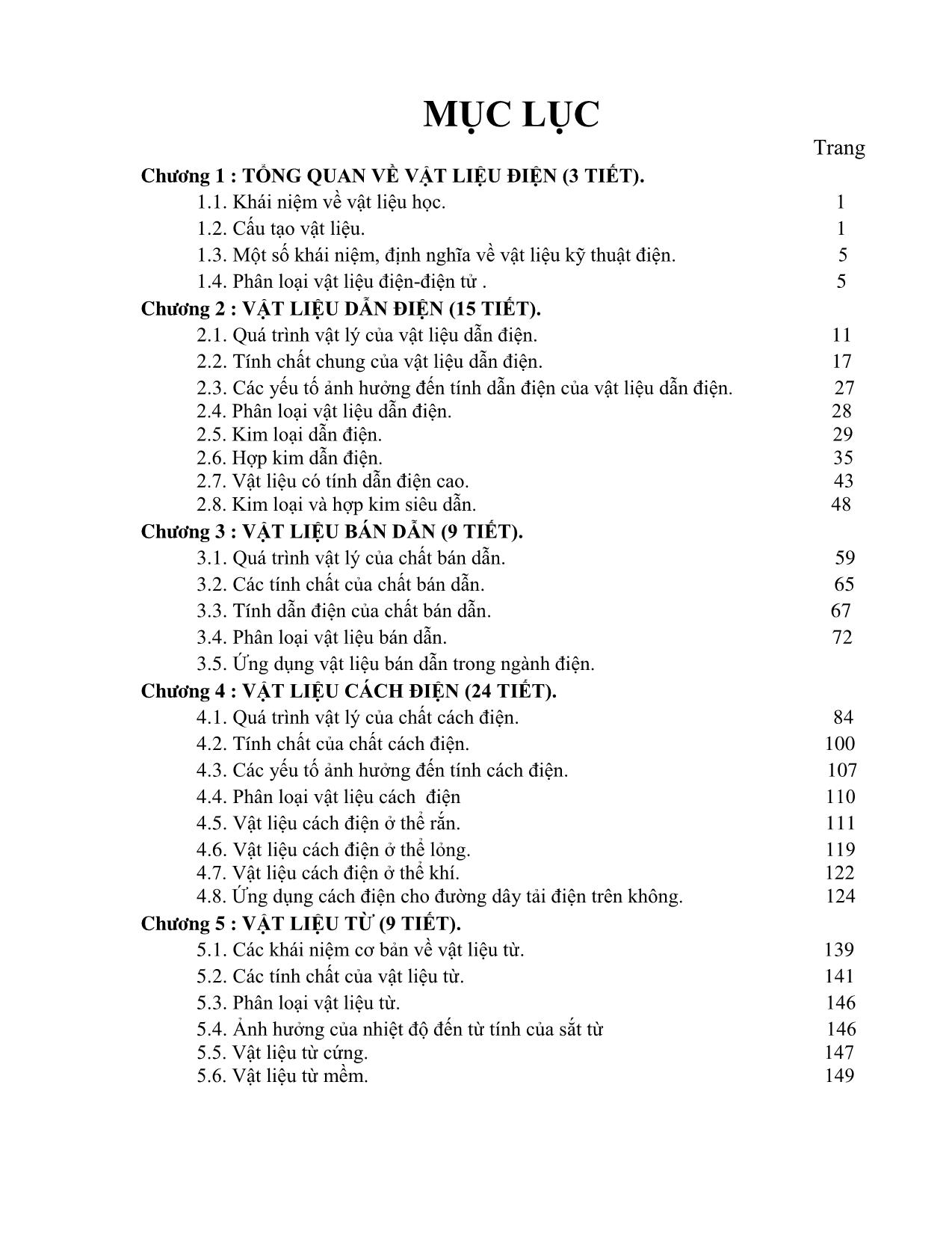 Giáo trình Vật liệu điện. Điện tử (Phần 1) trang 3