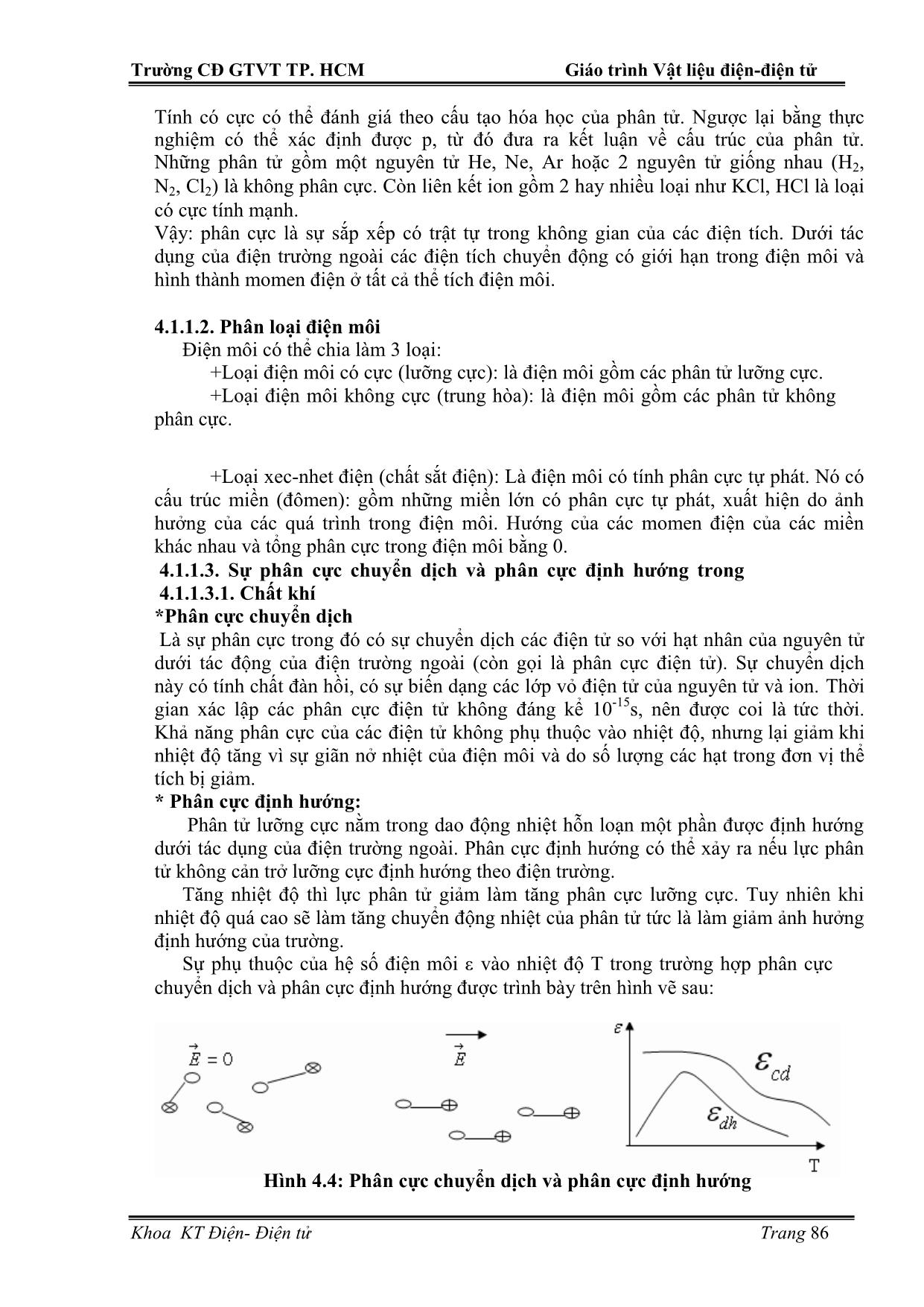 Giáo trình Vật liệu điện. Điện tử (Phần 2) trang 3