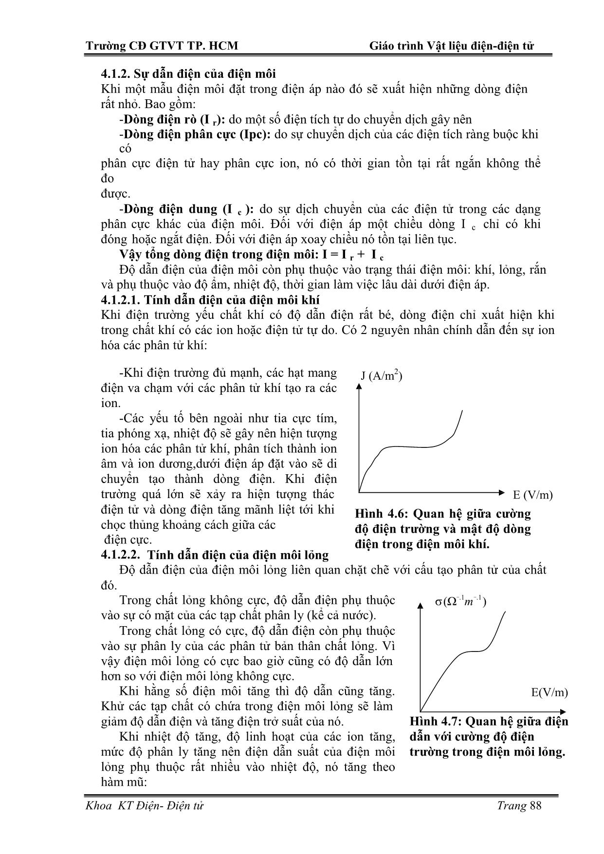 Giáo trình Vật liệu điện. Điện tử (Phần 2) trang 5