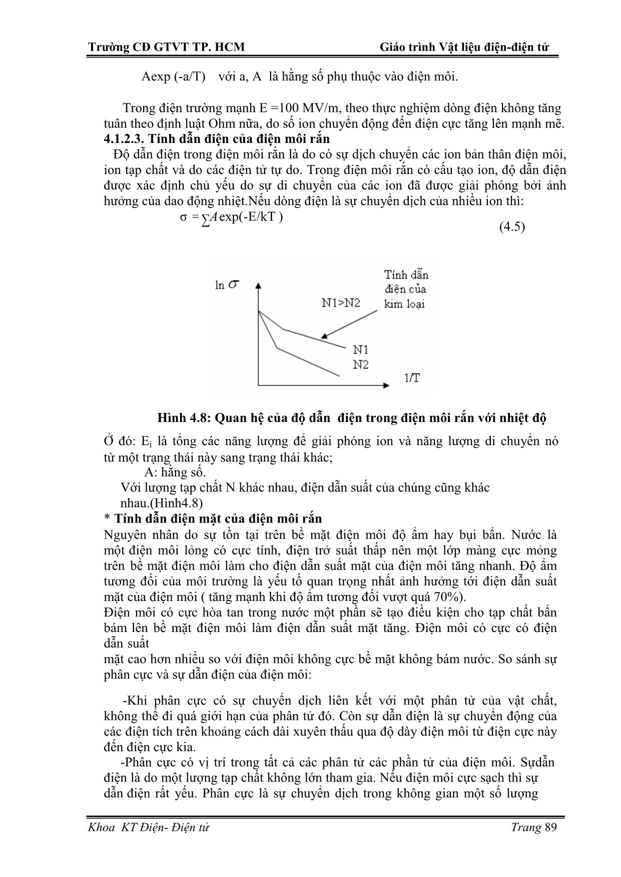 Giáo trình Vật liệu điện. Điện tử (Phần 2) trang 6