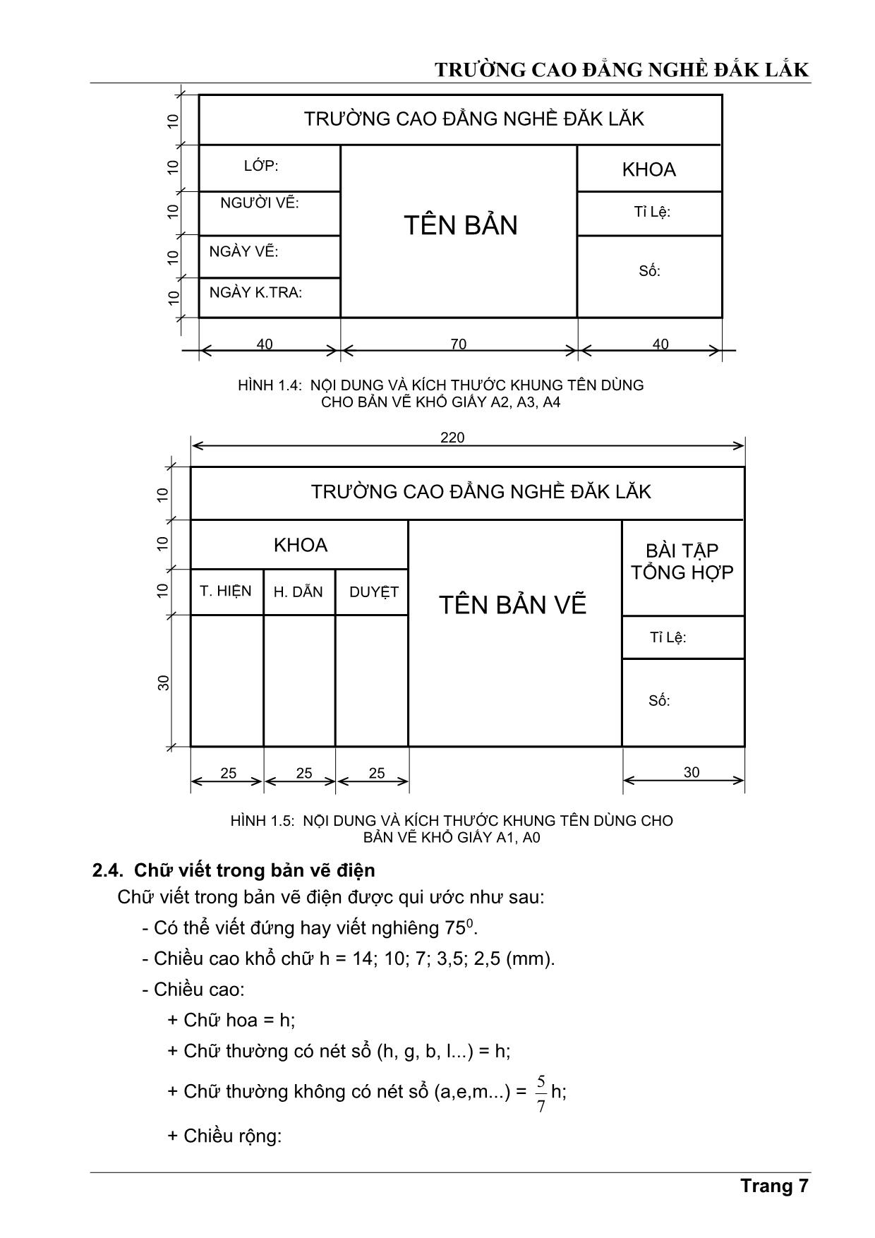 Giáo trình Vẽ điện trang 7