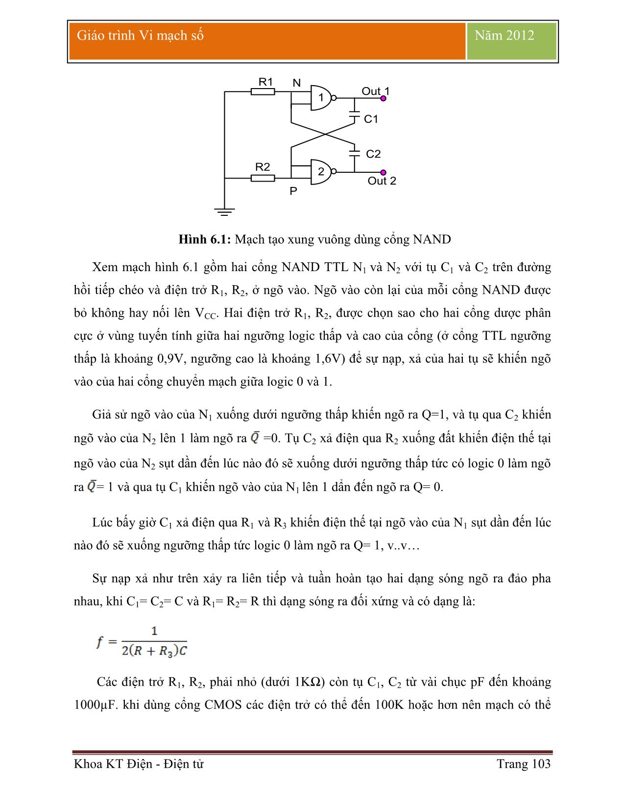 Giáo trình Vi mạch số (Phần 2) trang 3