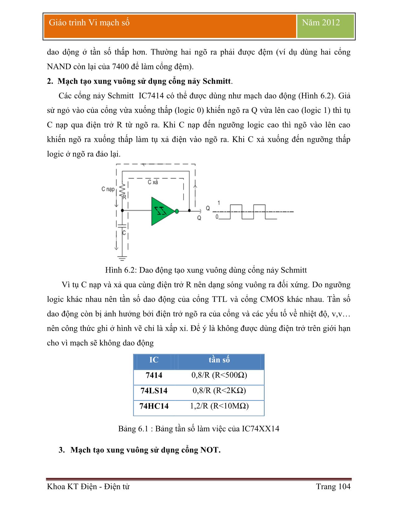 Giáo trình Vi mạch số (Phần 2) trang 4