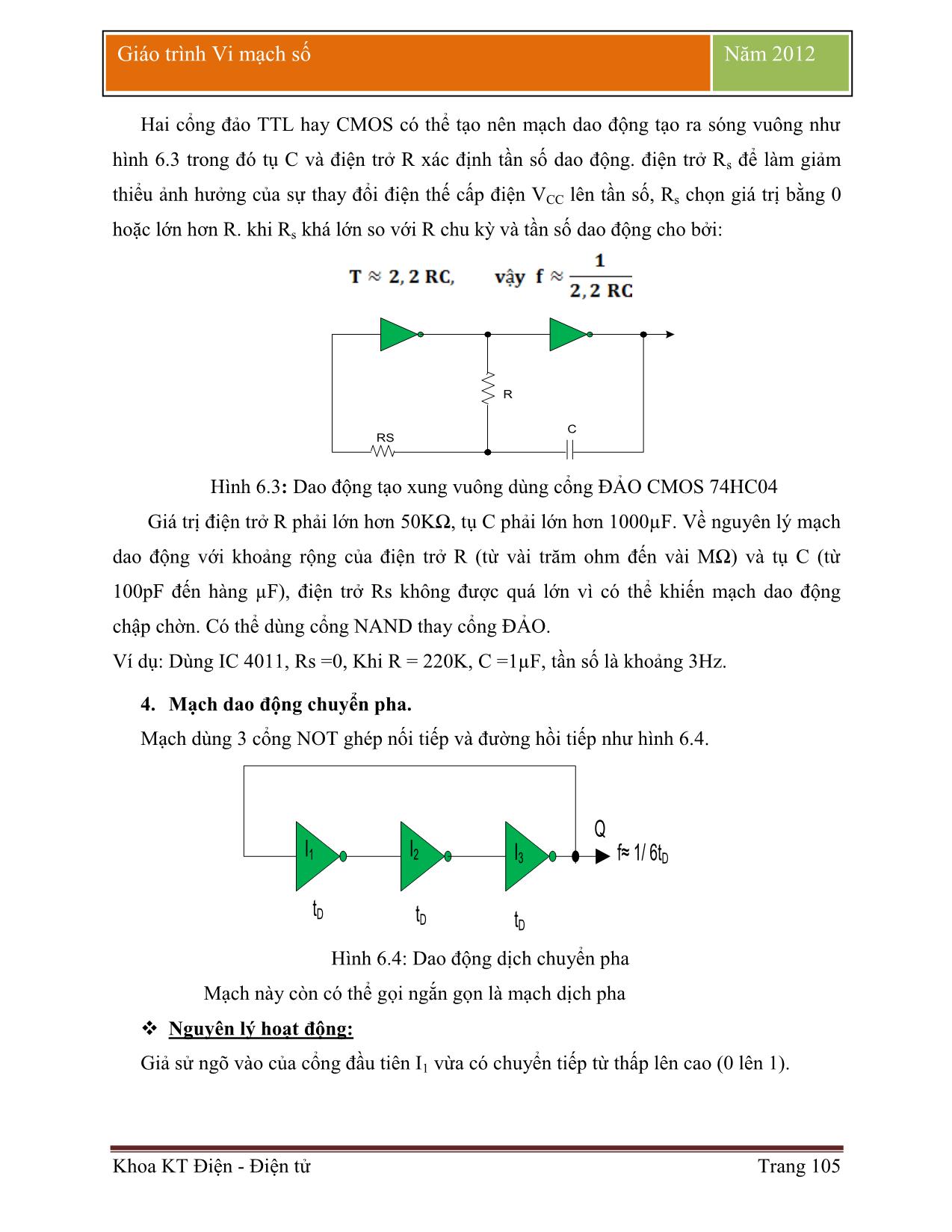 Giáo trình Vi mạch số (Phần 2) trang 5