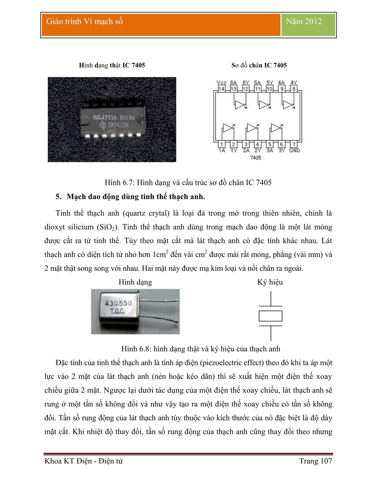 Giáo trình Vi mạch số (Phần 2) trang 7