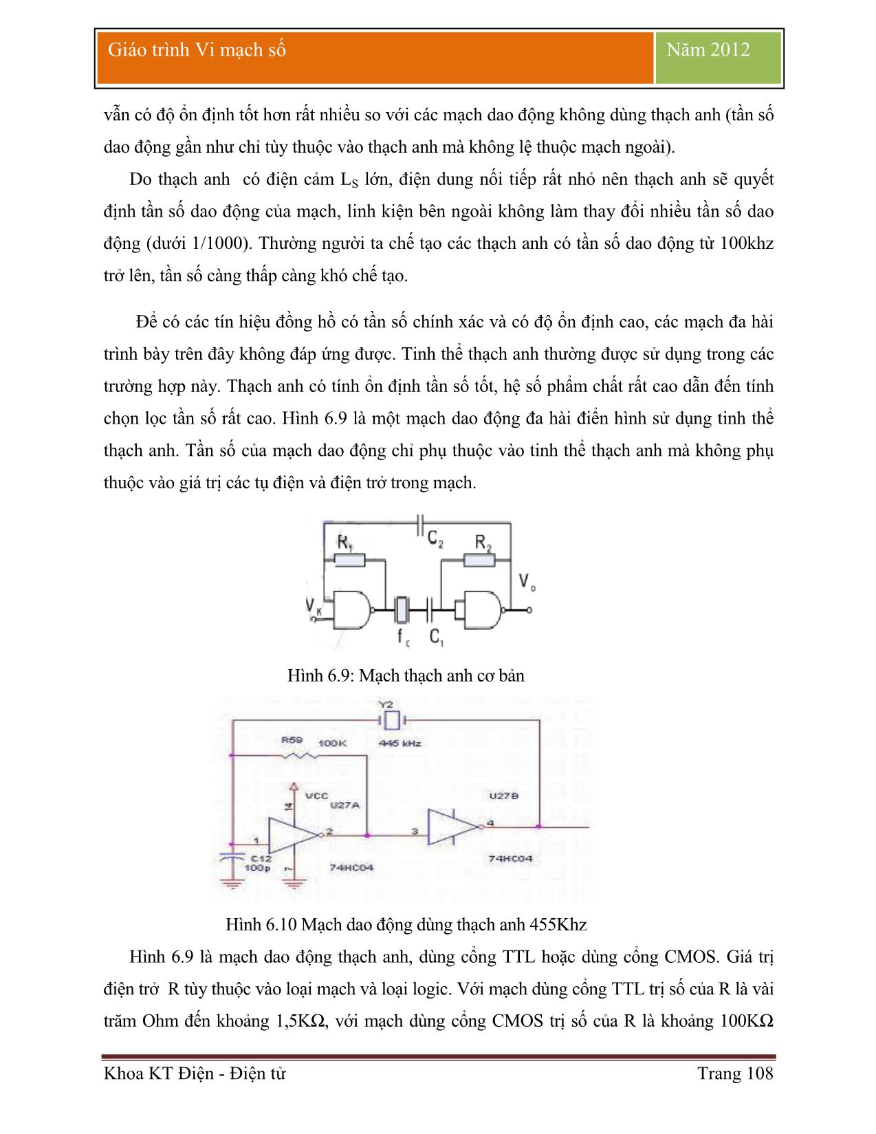 Giáo trình Vi mạch số (Phần 2) trang 8