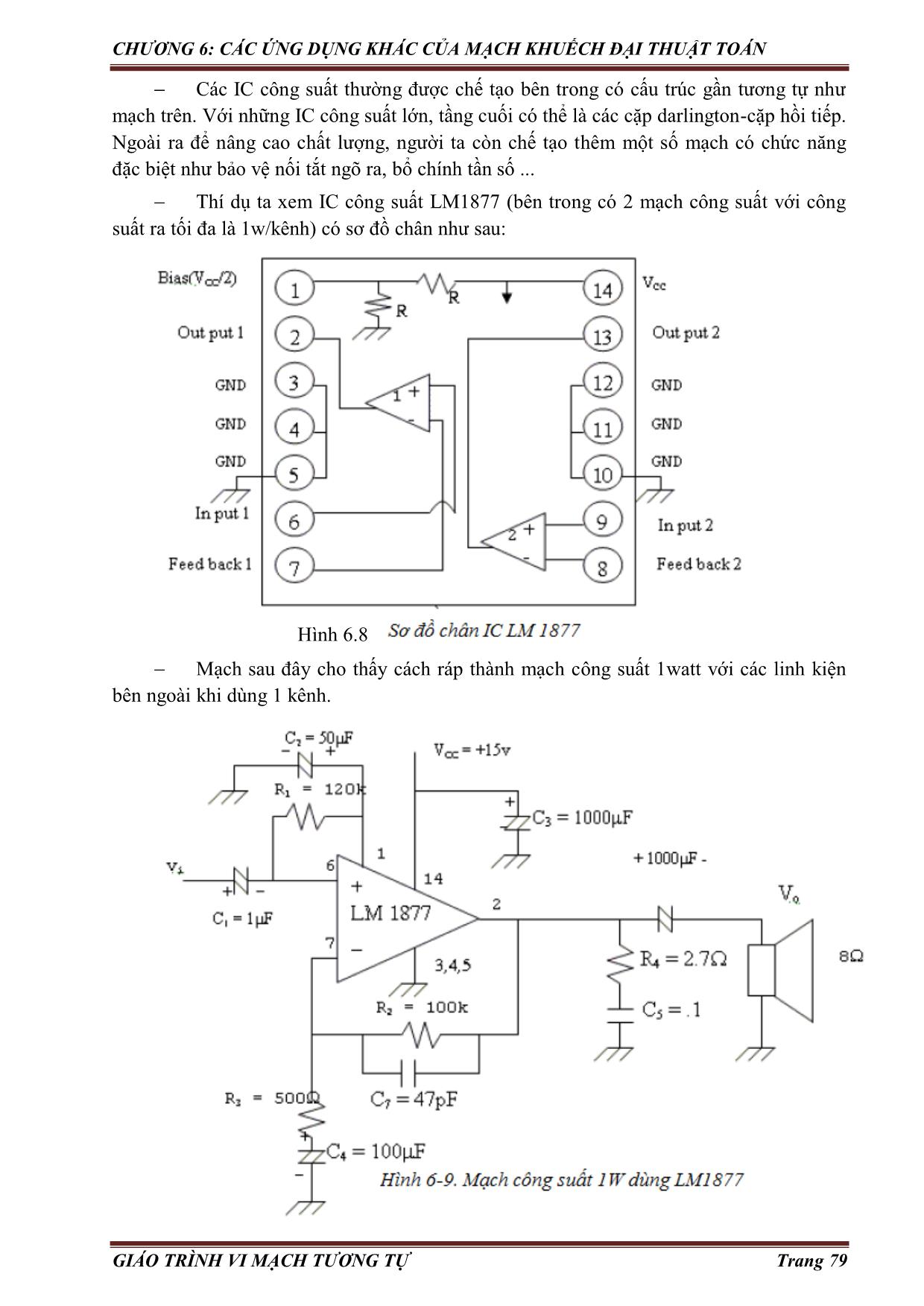 Giáo trình Vi mạch tương tự (Phần 2) trang 9