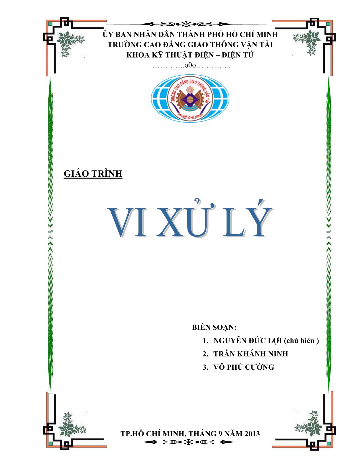 Giáo trình Vi xử lý (Phần 1) trang 1