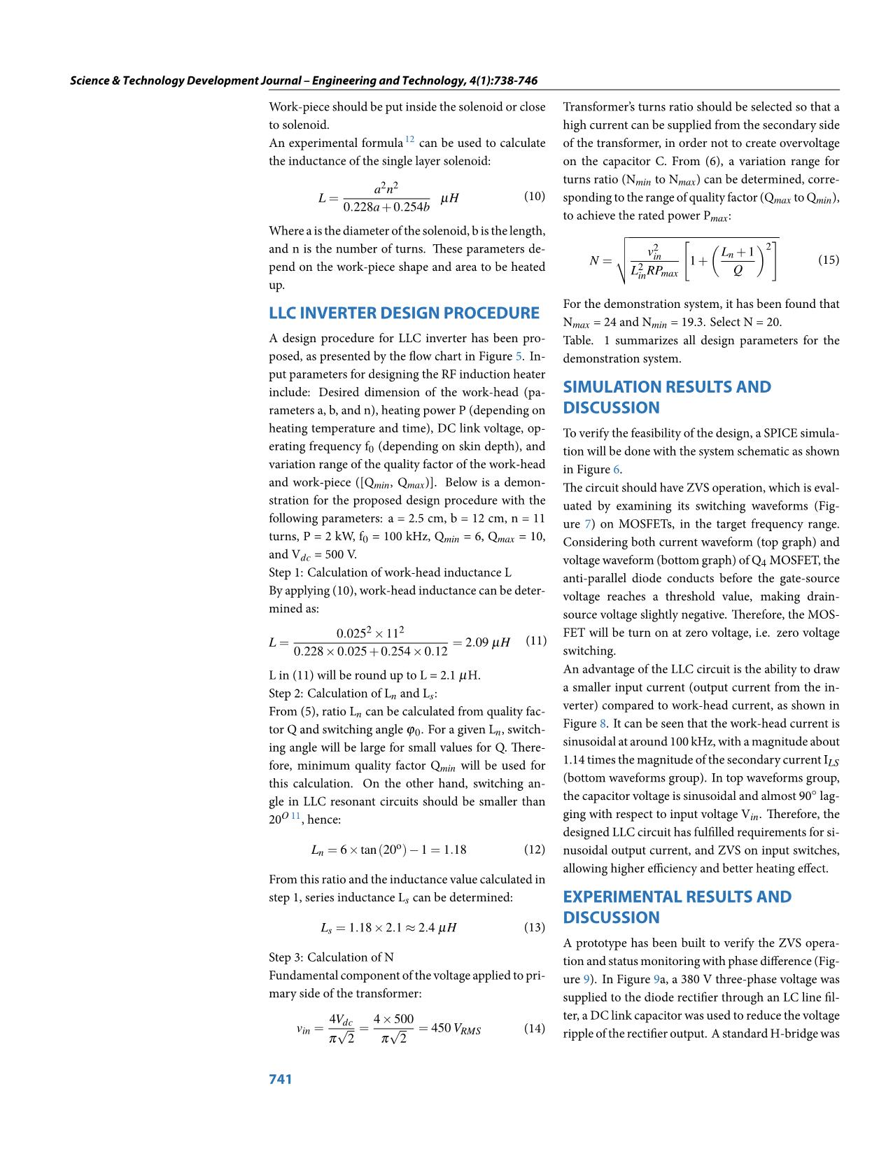 LLC inverter design procedure for induction heating with quantitative analysis of power transfer trang 4