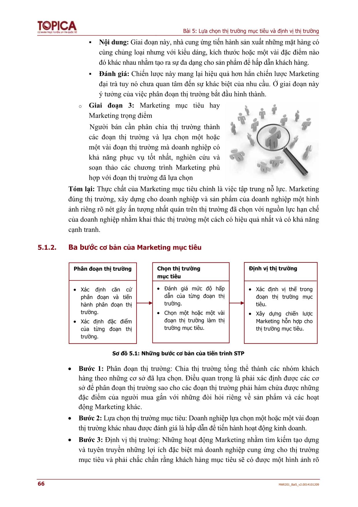 Giáo trình môn Quản trị marketing - Bài 5: Lựa chọn thị trường mục tiêu và định vị thị trường trang 4