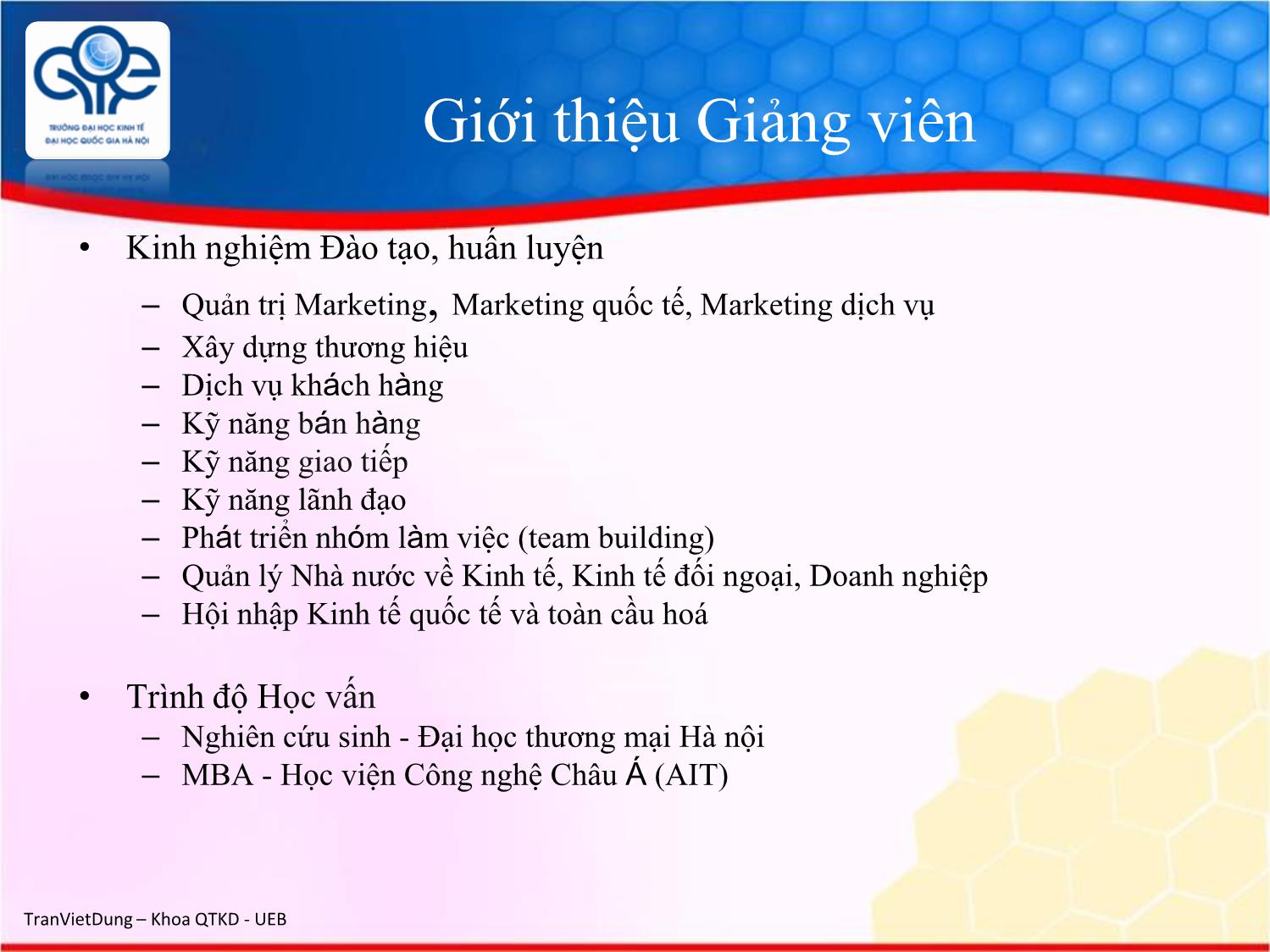 Bài giảng Marketing quốc tế - Chương 1: Tổng quan về marketing quốc tế - Trần Việt Dũng trang 2