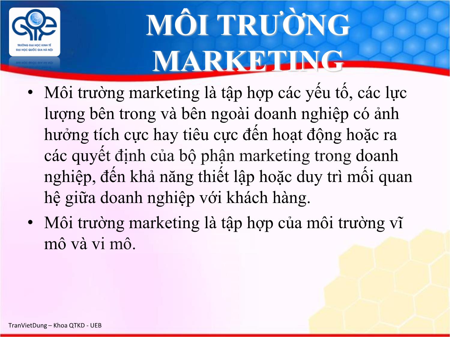 Bài giảng Marketing quốc tế - Chương 2: Môi trường marketing quốc tế - Trần Việt Dũng trang 2