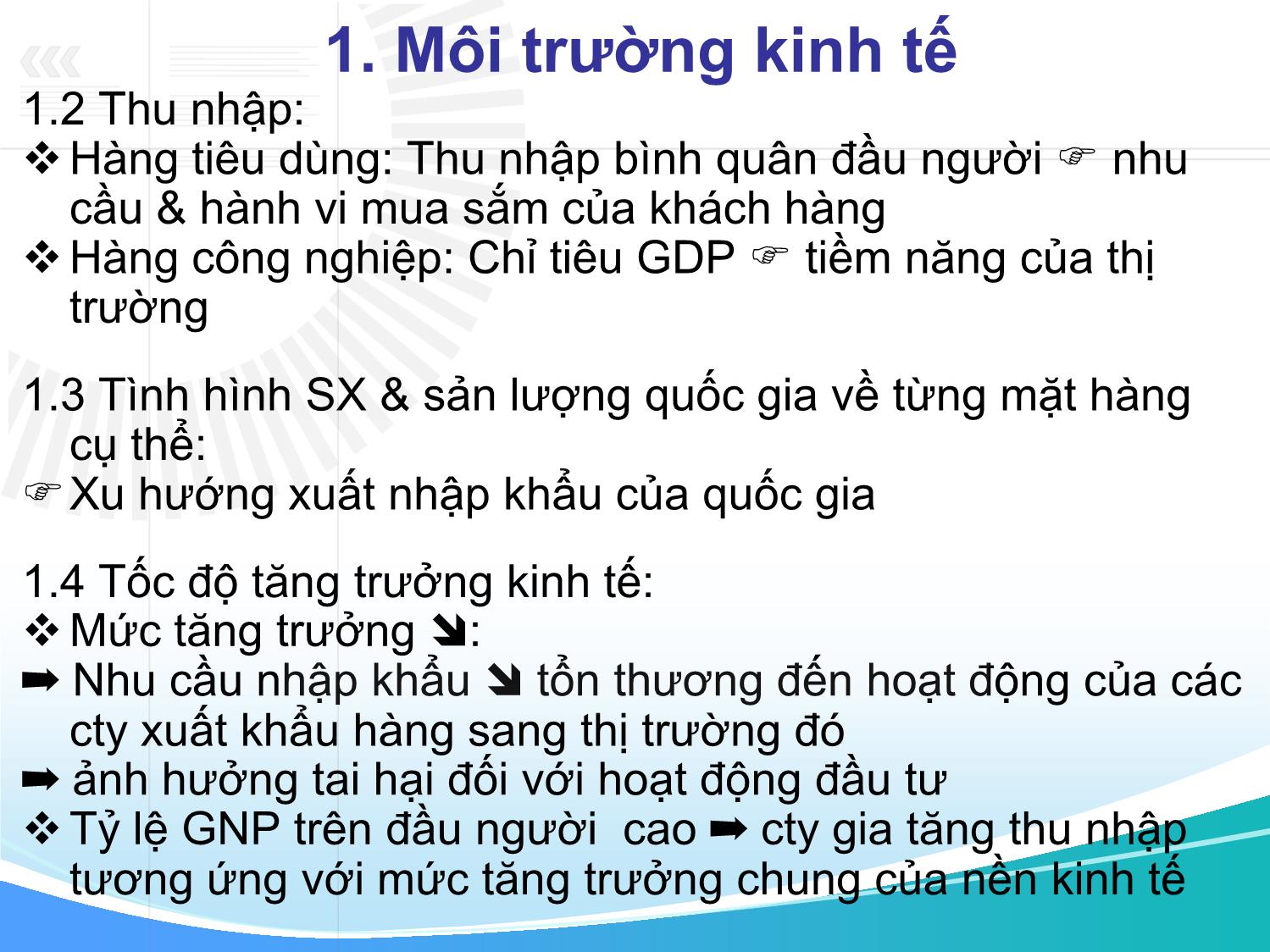 Bài giảng môn Marketing quốc tế - Chương 2: Môi trường marketing quốc tế trang 5