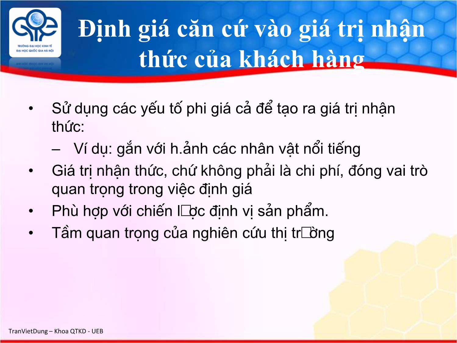 Bài giảng Marketing quốc tế - Chương 7: Chính sách giá trên thị trường quốc tế - Trần Việt Dũng trang 10