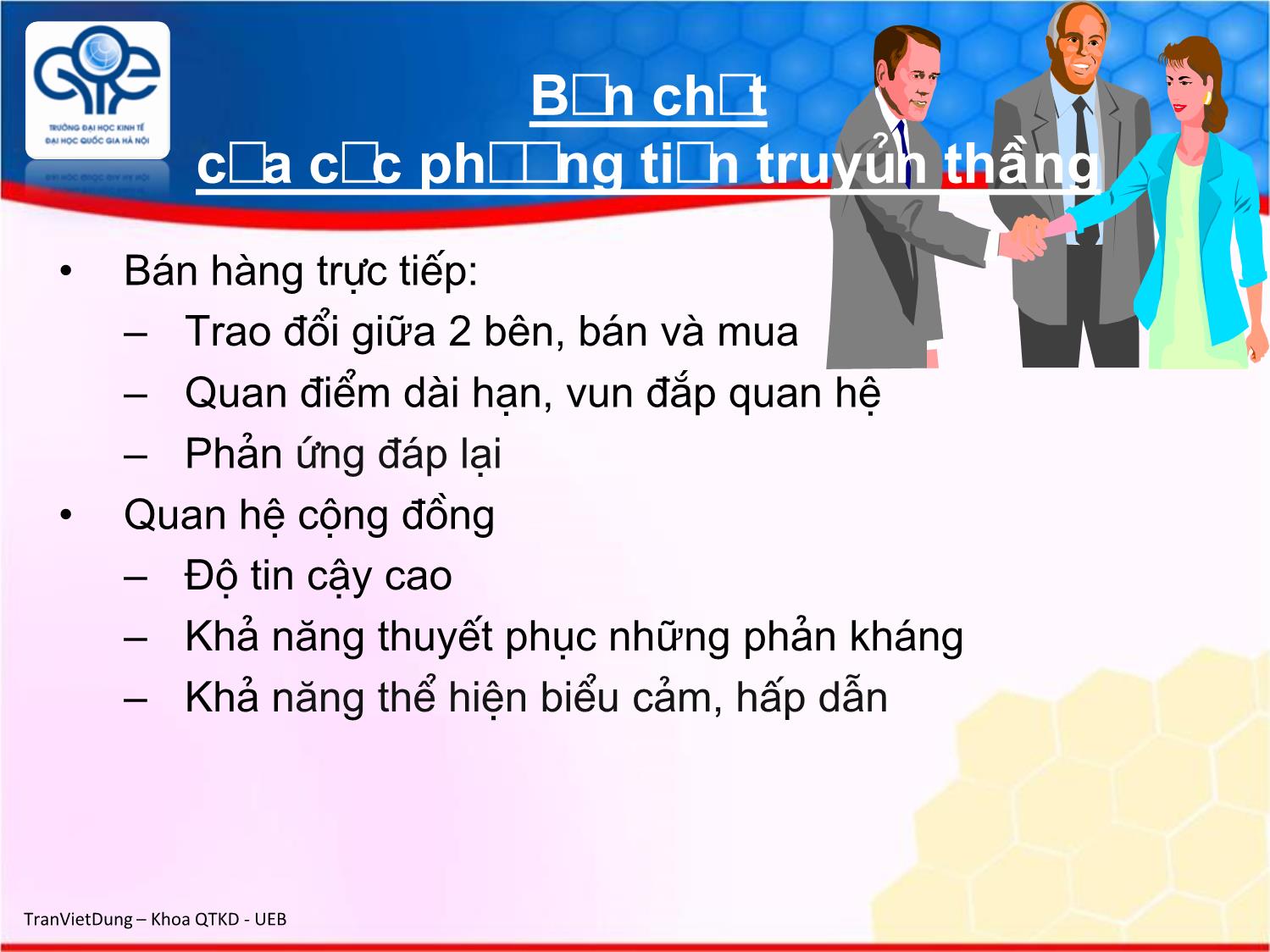 Bài giảng Marketing quốc tế - Chương 9: Chính sách xúc tiến hỗn hợp trên thị trường quốc tế - Trần Việt Dũng trang 7