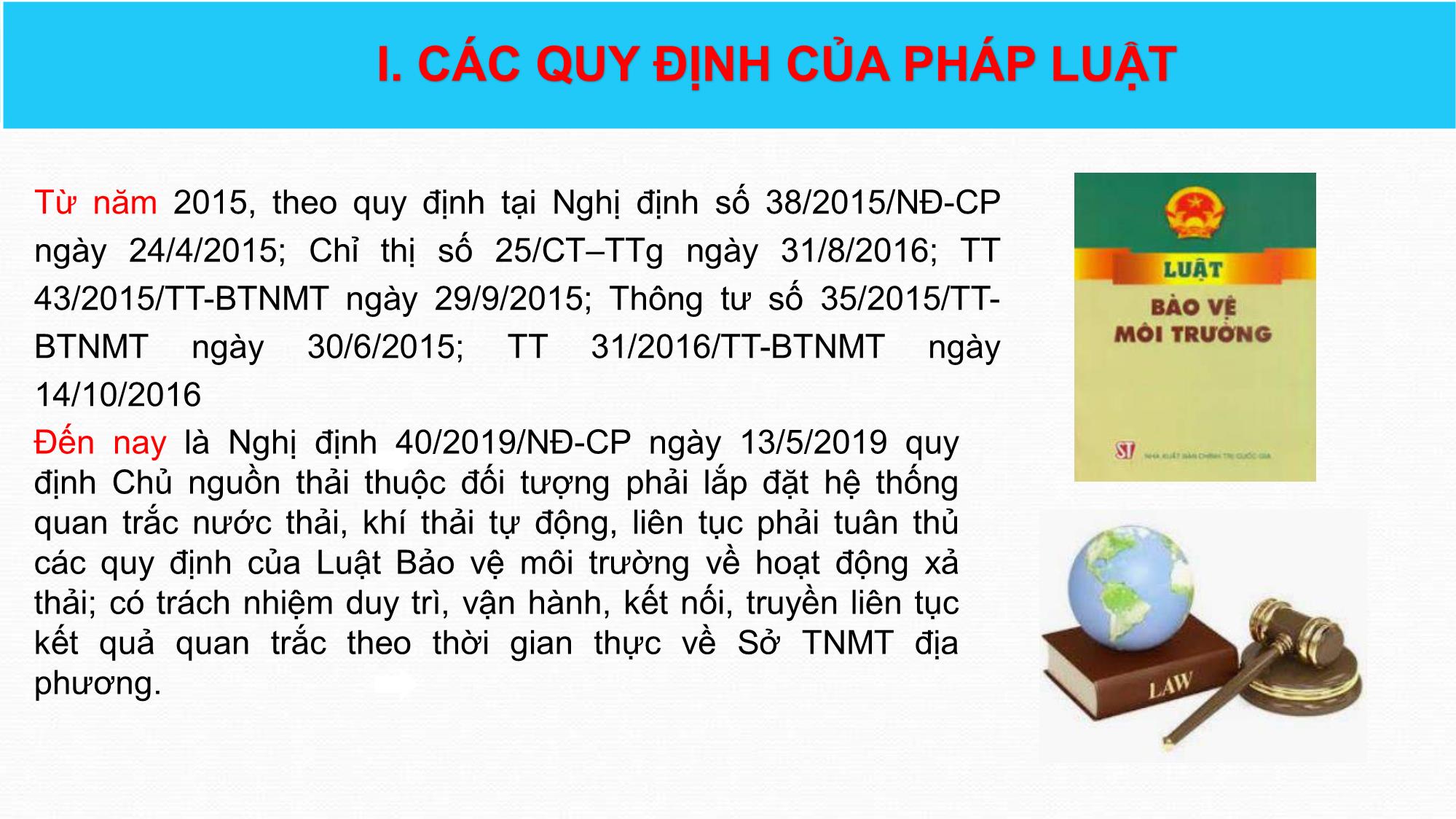 Bài giảng Vận hành, đảm bảo chất lượng và kiểm soát chất lượng của hệ thống trạm quan trắc tự động, liên tục -  Hồ Minh Tráng trang 4