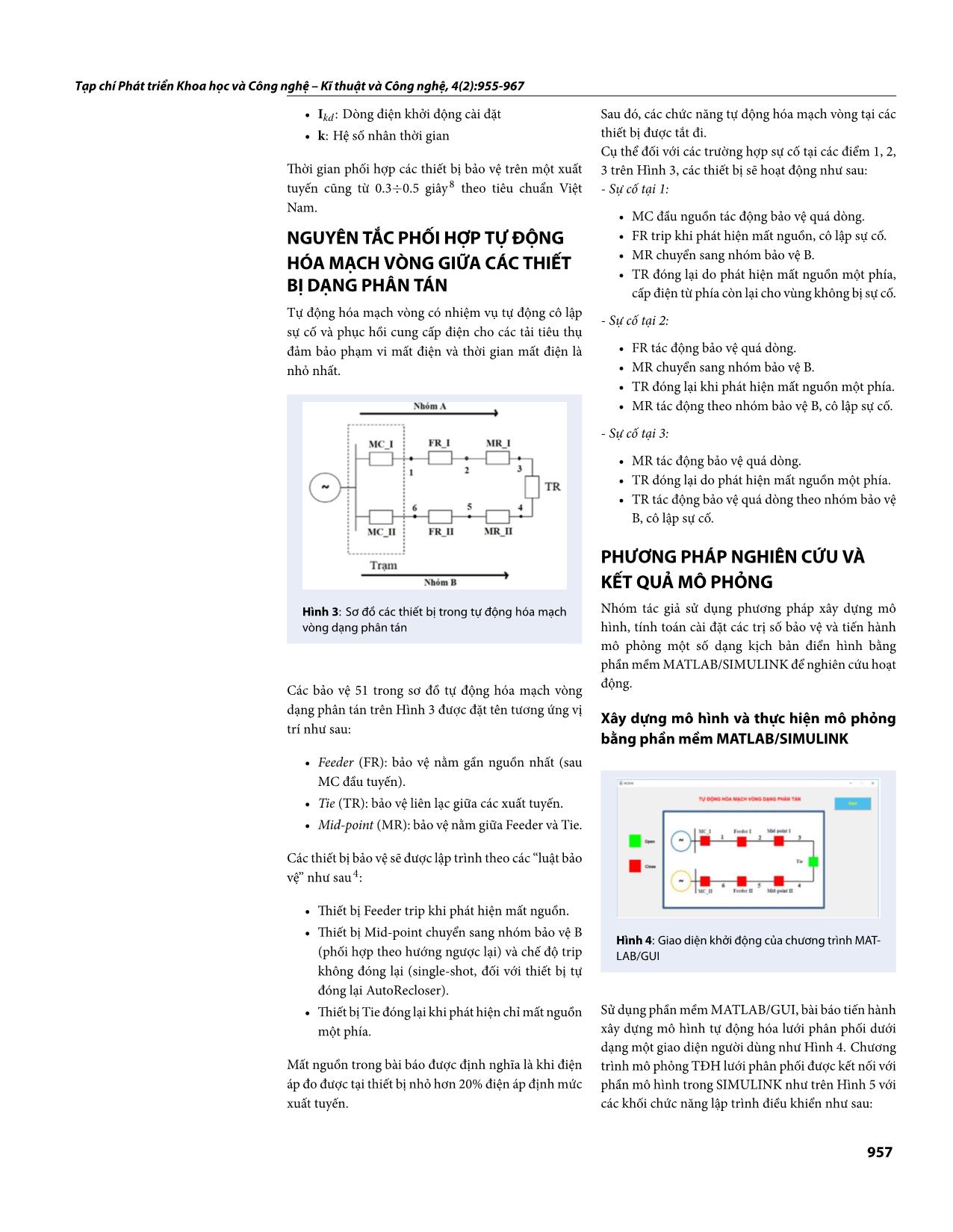 Nghiên cứu mô phỏng tự động hóa mạch vòng cho lưới phân phối dạng phân tán sử dụng phần mềm Matlab/ Simulink trang 3
