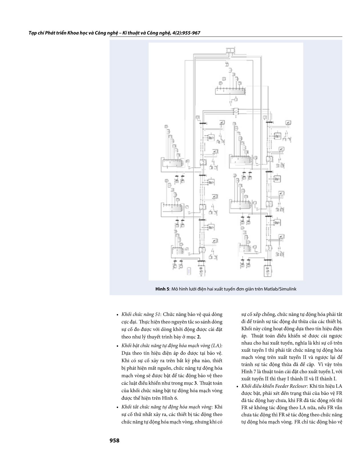 Nghiên cứu mô phỏng tự động hóa mạch vòng cho lưới phân phối dạng phân tán sử dụng phần mềm Matlab/ Simulink trang 4