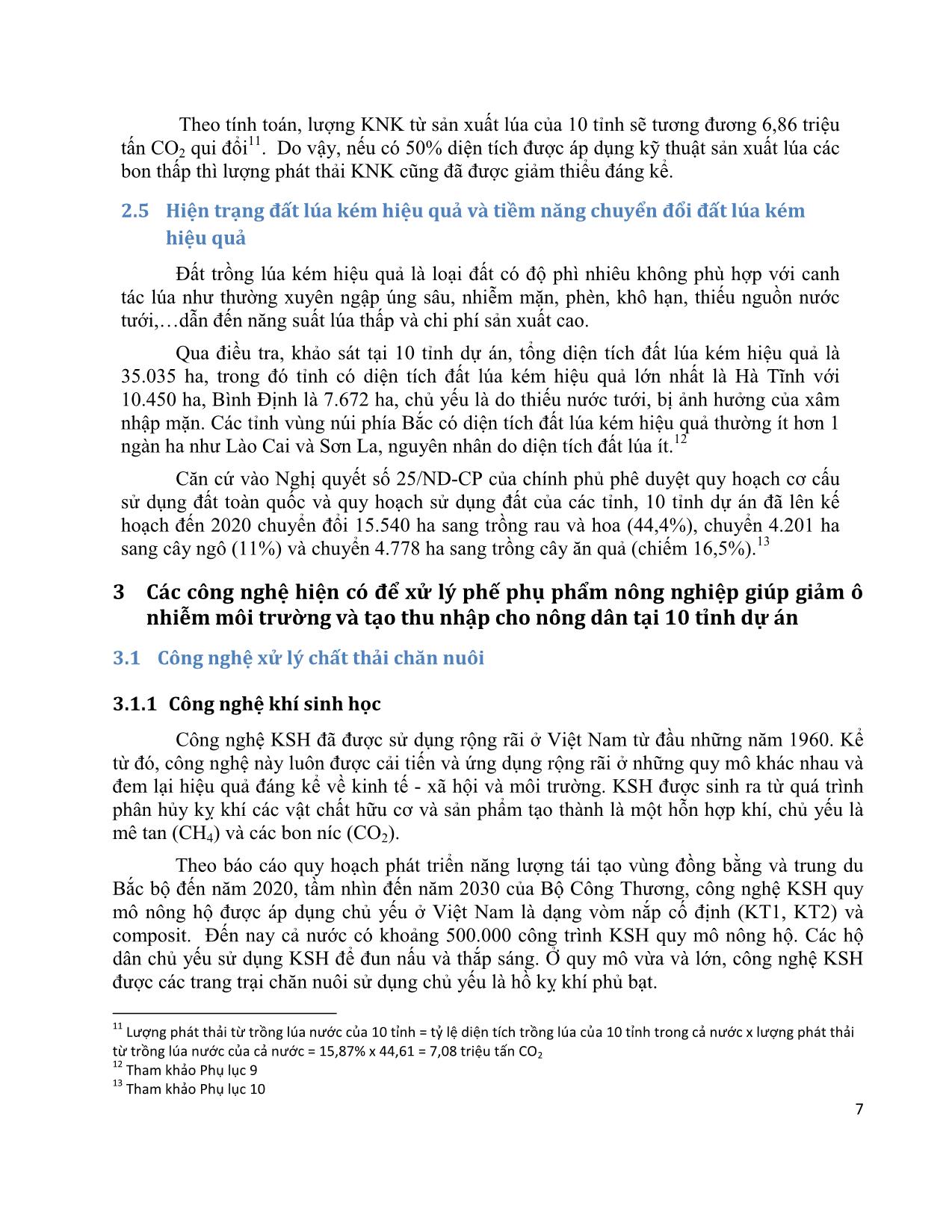 Tài liệu Chiến lược nghiên cứu định hướng các hoạt động nghiên cứu về quản lý chất thải nông nghiệp thông minh, bảo vệ môi trường và chống biến đổi khí hậu trang 7