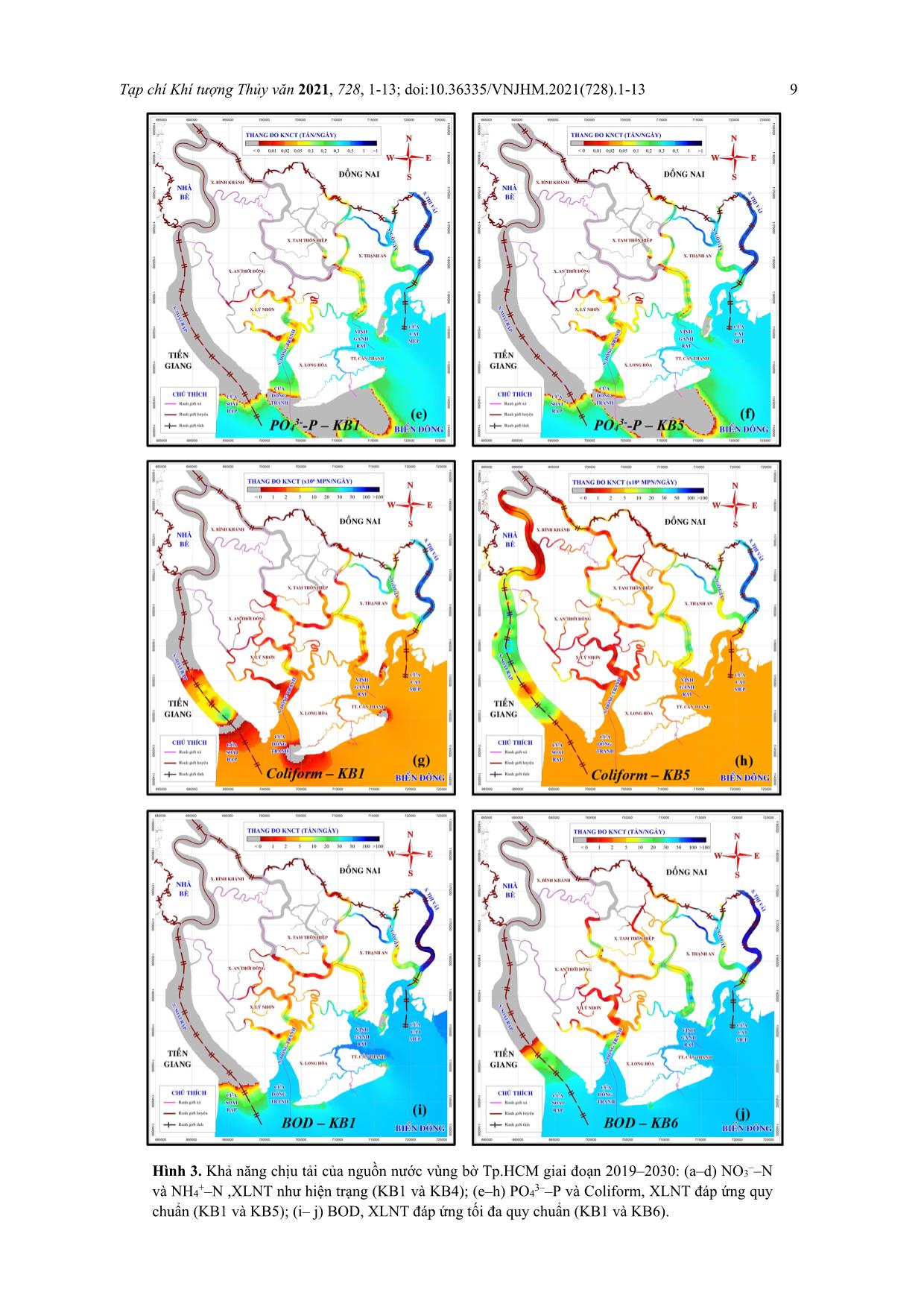Đánh giá khả năng chịu tải của nguồn nước vùng bờ thành phố Hồ Chí Minh đến năm 2030 và đề xuất giải pháp cải thiện trang 9