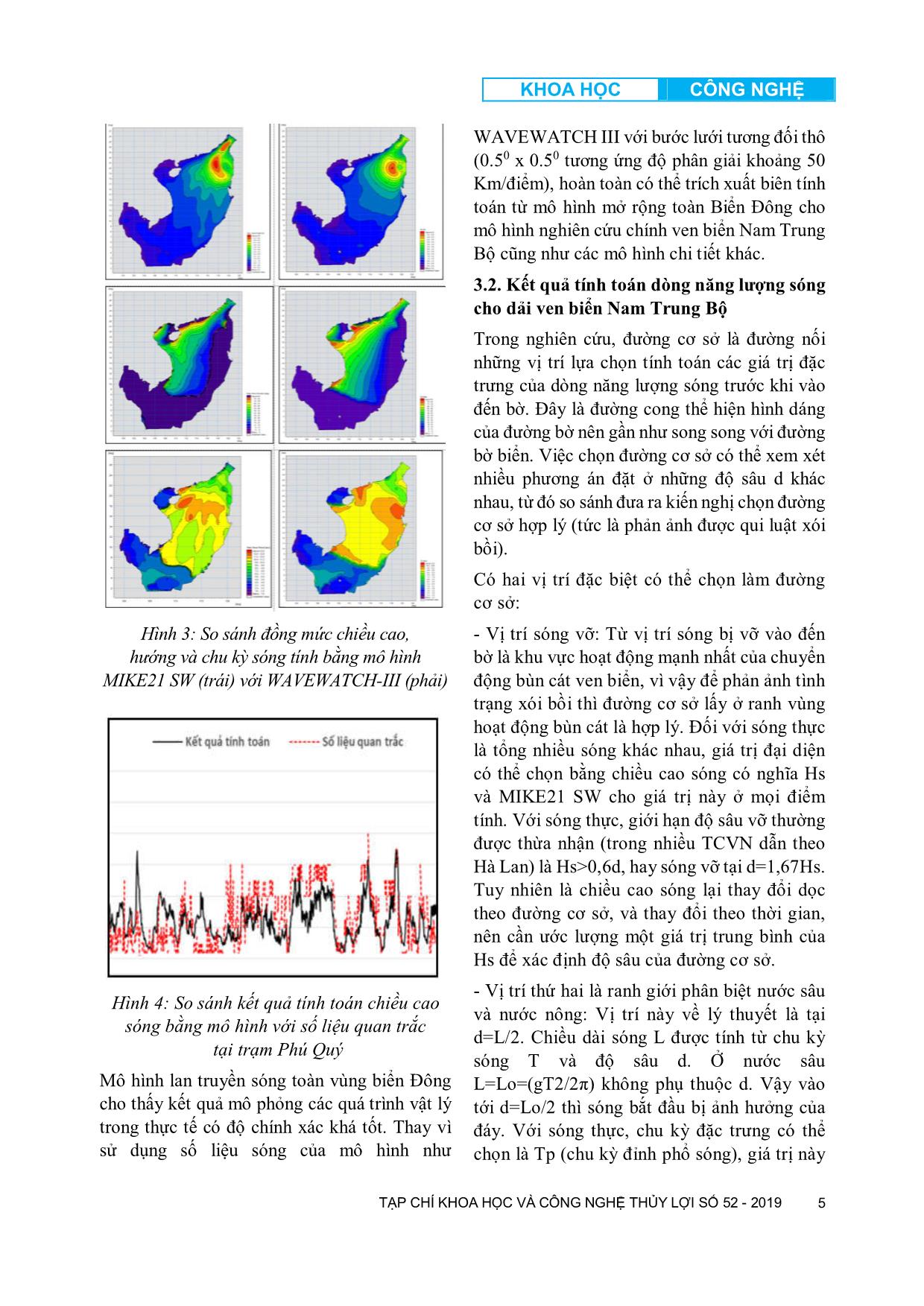 Dòng năng lượng sóng hướng bờ và dọc bờ biển Nam Trung Bộ trang 5