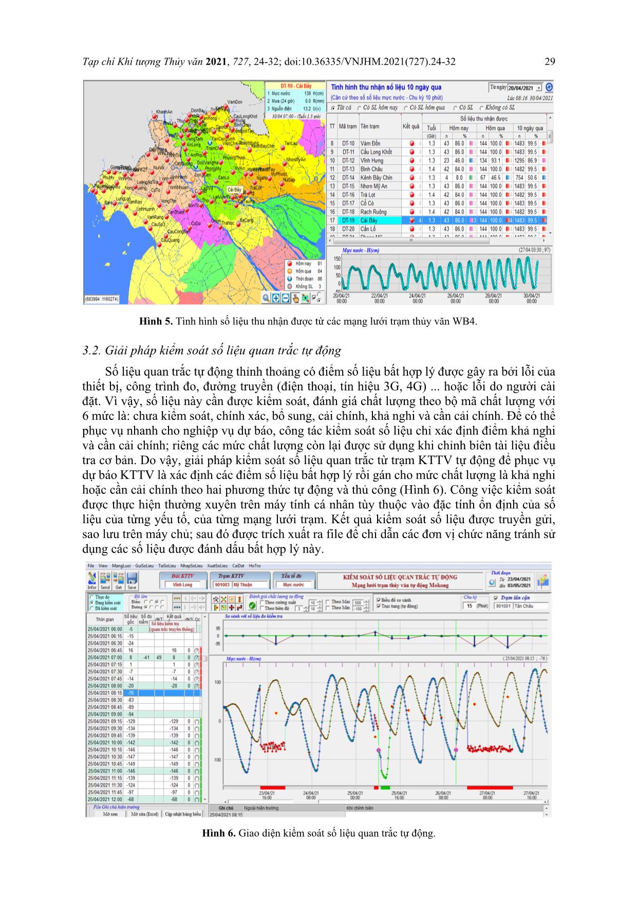 Giải pháp tăng cường công tác giám sát, kiểm soát và khai thác số liệu quan trắc từ các mạng lưới trạm khí tượng thủy văn tự động ở khu vực Nam Bộ trang 6