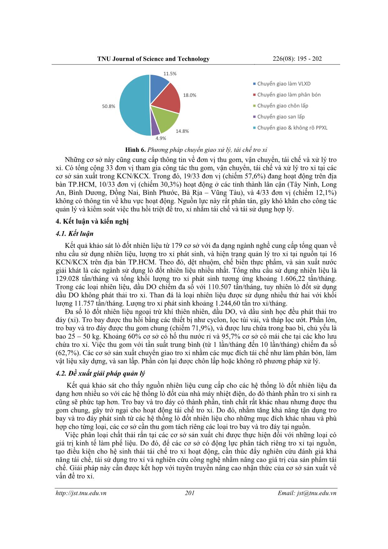 Management at source of the bottom and fly ash from thermal generation facilities in the industrial and export processing zones in Ho Chi Minh city trang 7