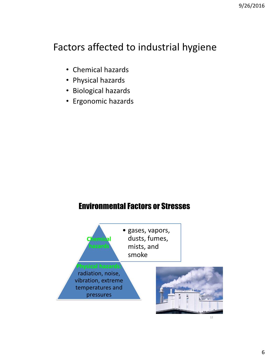 Bài giảng Ndustrial hygiene trang 6