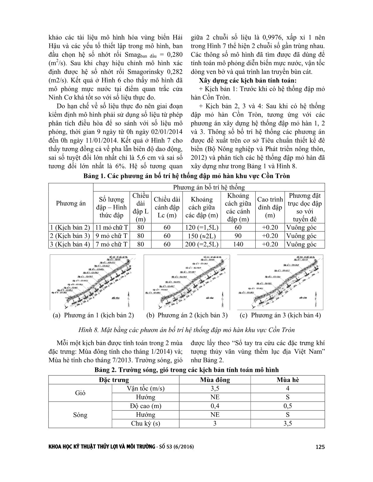 Nghiên cứu bố trí hợp lý hệ thống đập mỏ hàn khu vực cồn tròn thuộc tuyến đê biển Hải Hậu, Nam Định trang 4