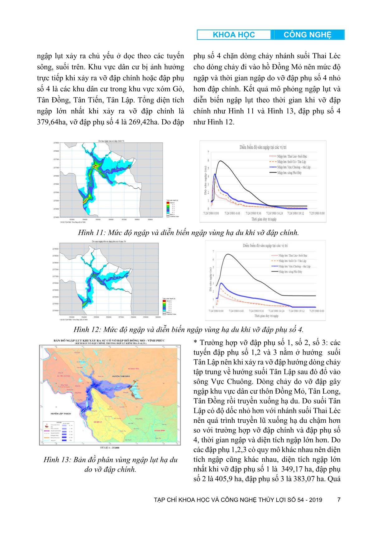 Nghiên cứu đánh giá diễn biến ngập lụt hạ du hồ đồng mỏ khi xảy ra vỡ đập trang 7