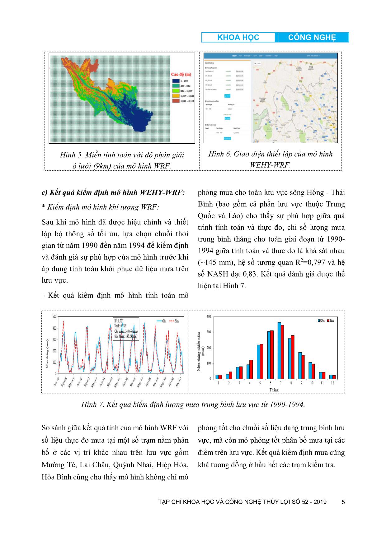 Nghiên cứu diễn biến hạn hán trên lưu vực sông Hồng - Thái Bình bằng bộ dữ liệu khí tượng, thủy văn khôi phục từ mô hình kết hợp Wehy-Wrf trang 5