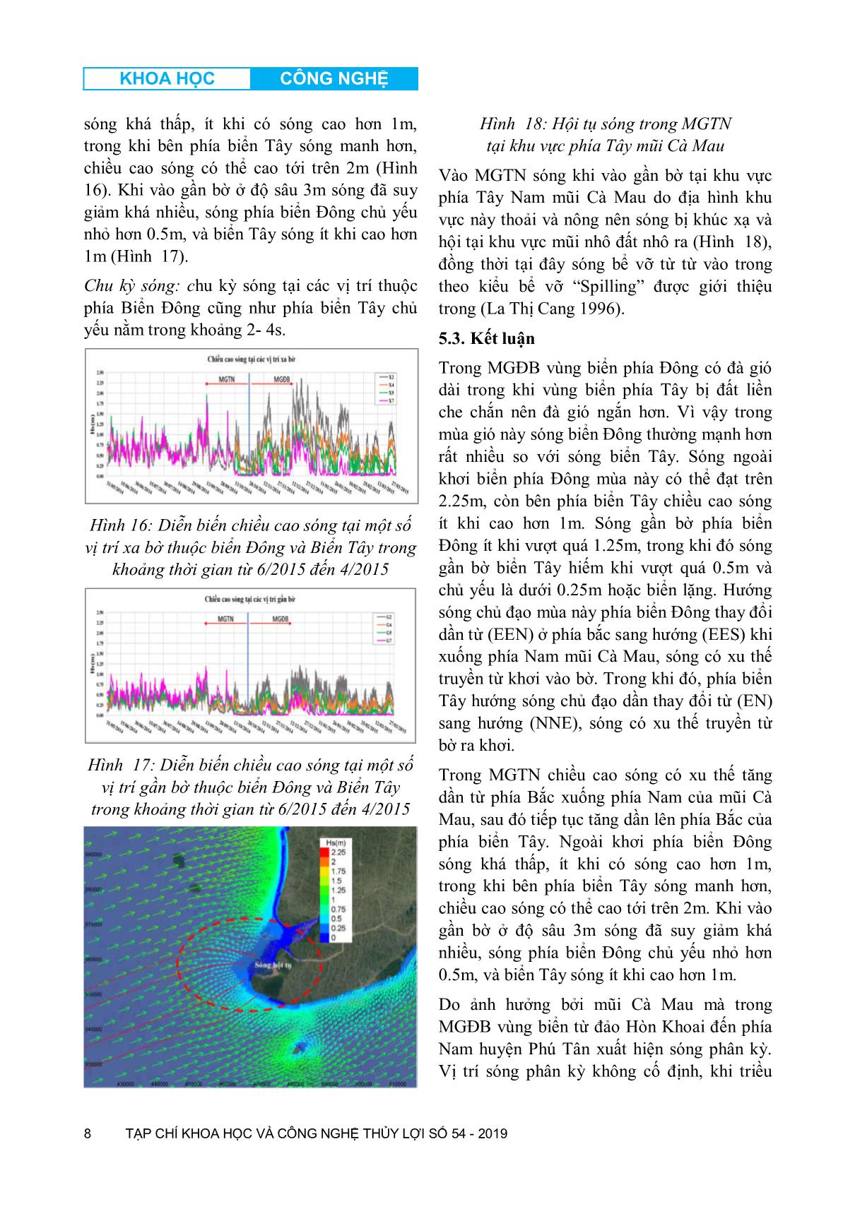 Nghiên cứu sự khác biệt đặc trưng sóng biển Đông và biển Tây do ảnh hưởng của mũi Cà Mau trang 8