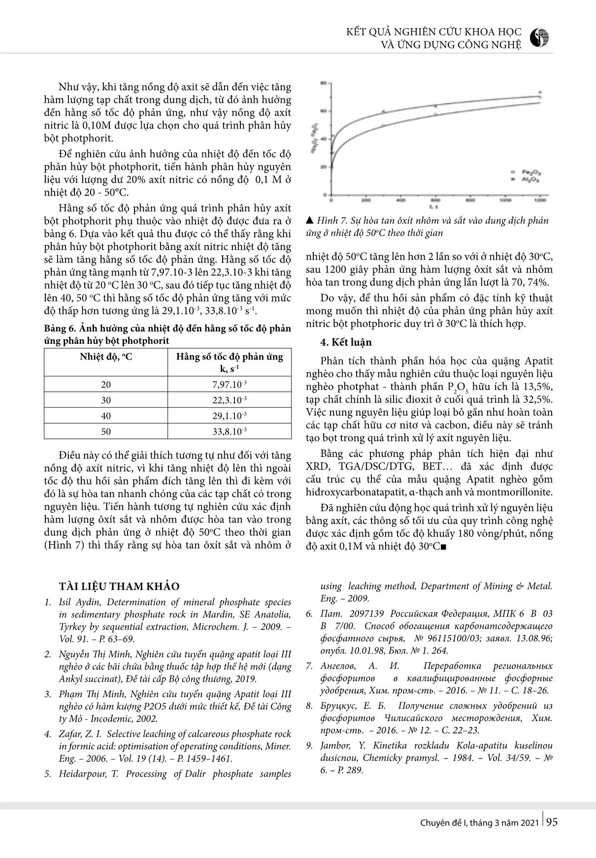 Nghiên cứu tính chất quặng Apatit nghèo và động học quá trình xử lý axít nguyên liệu trang 6