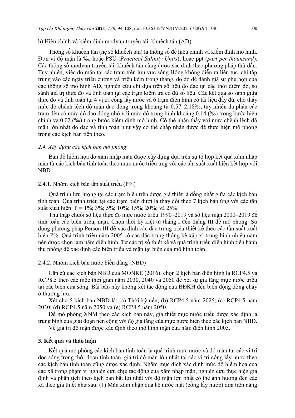 Nghiên cứu xây dựng bản đồ hiểm hoạ xâm nhập mặn vùng đồng bằng ven biển Nam Định và Thái Bình trang 7