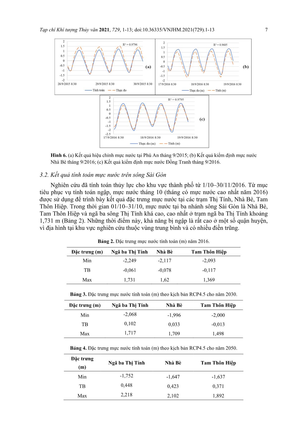 Nghiên cứu xây dựng các kịch bản ngập cho thành phố Hồ Chí Minh dưới tác động của biến đổi khí hậu trang 7