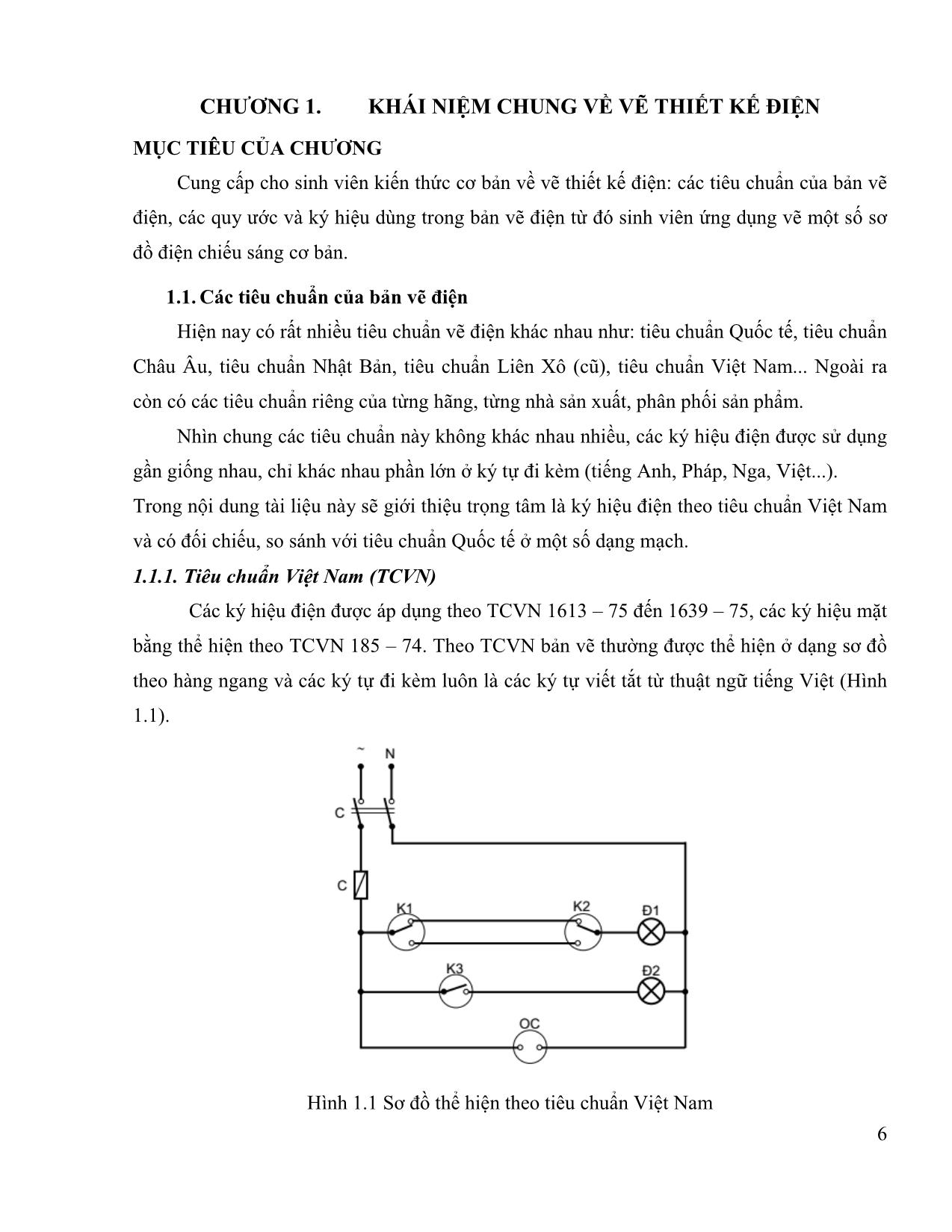 Giáo trình Vẽ thiết kế điện trang 6