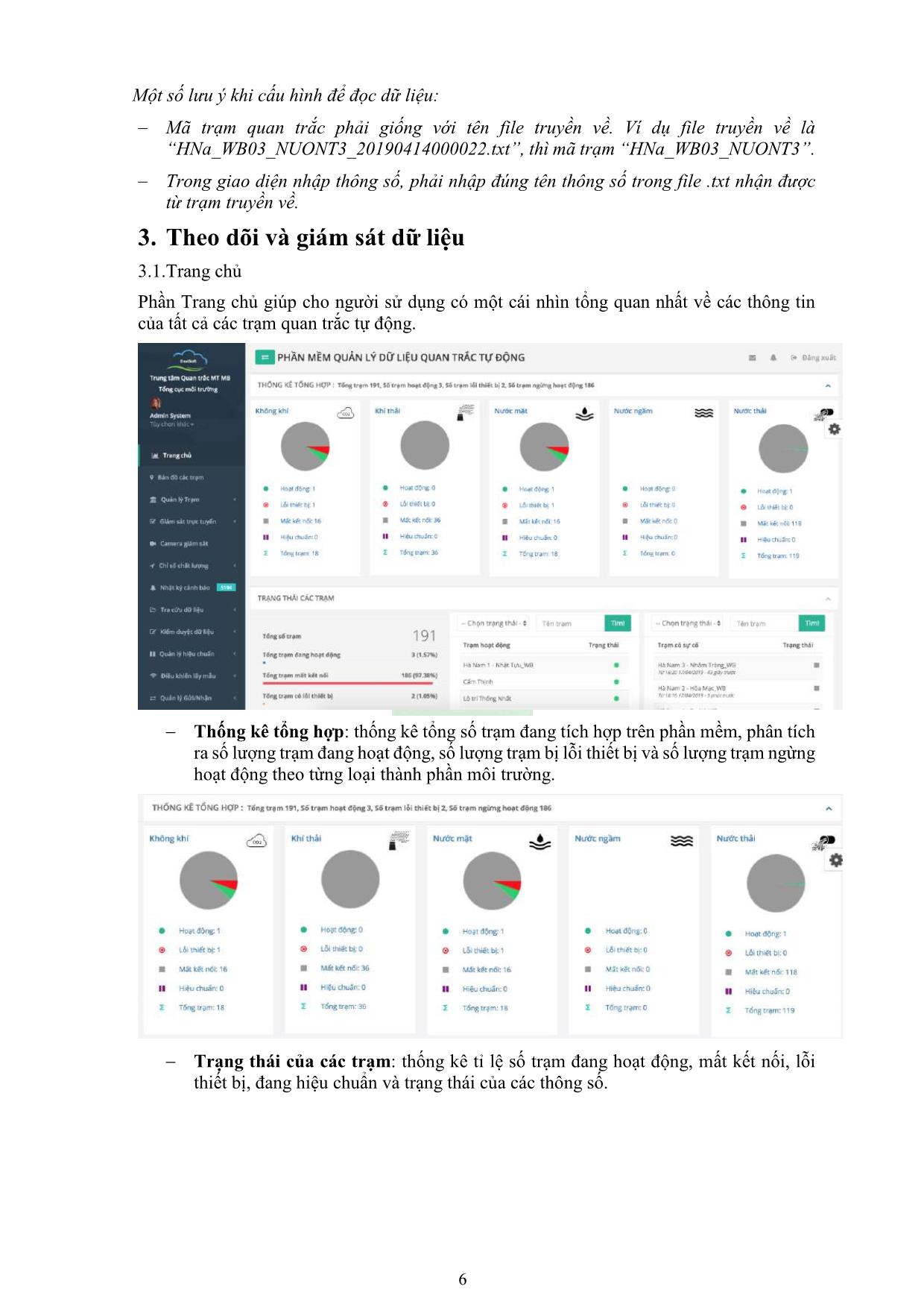 Tài liệu Phần mềm quản lý dữ liệu quan trắc tự động liên tục trang 7