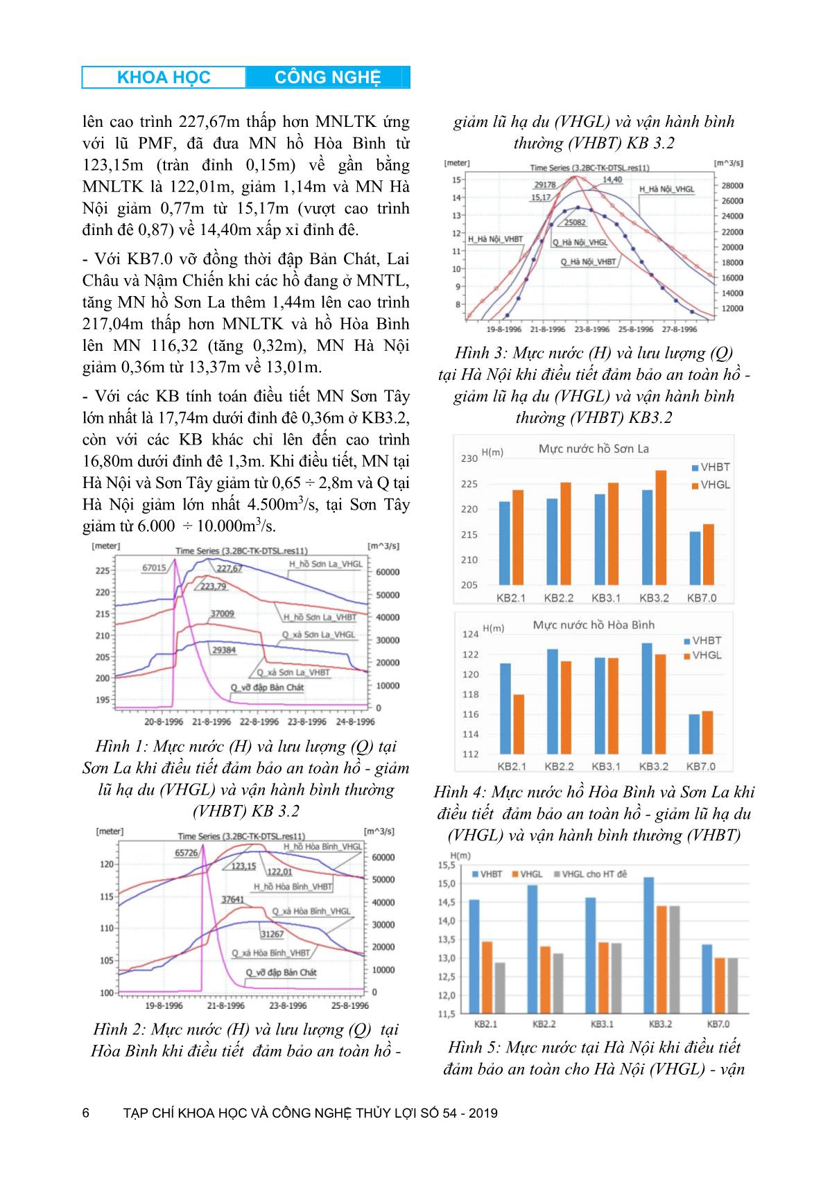 Tính toán điều tiết hệ thống hồ chứa nhằm đảm bảo an toàn cho hồ chứa và hạ du khi có sự cố vỡ đập trên hệ thống sông Đà trang 6