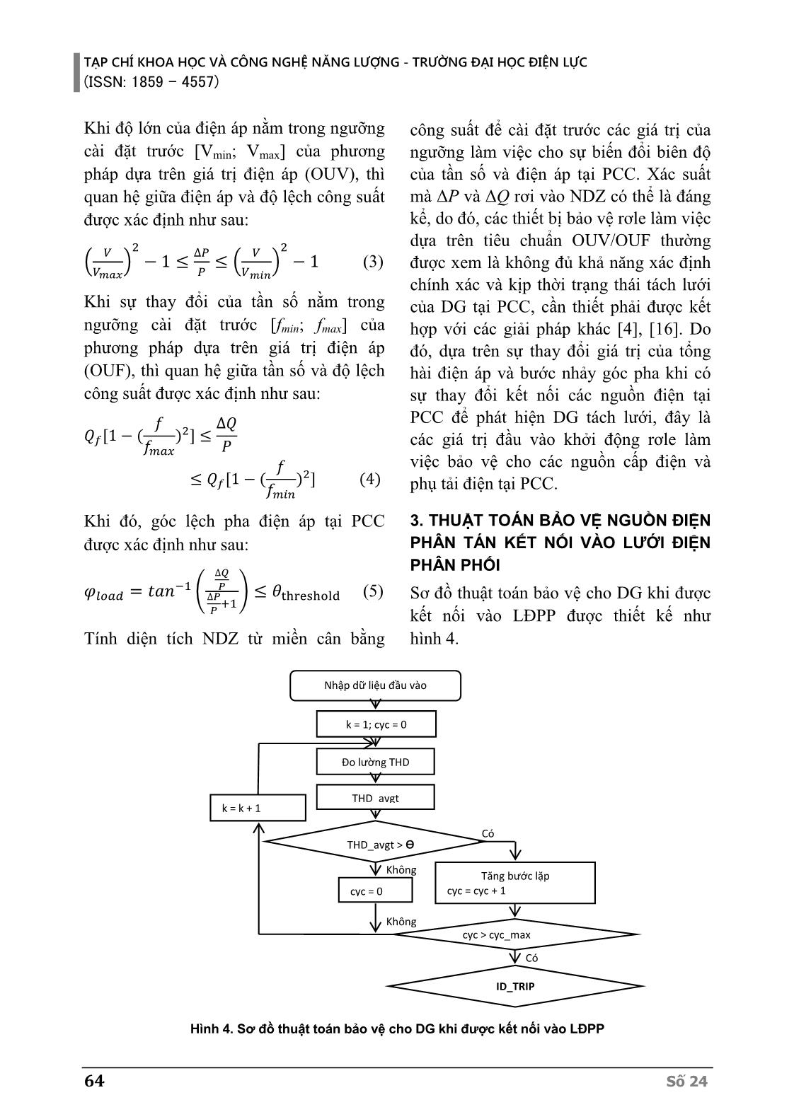 Thuật toán bảo vệ cho lưới điện phân phối có sự tham gia của nguồn điện phân tán trang 4