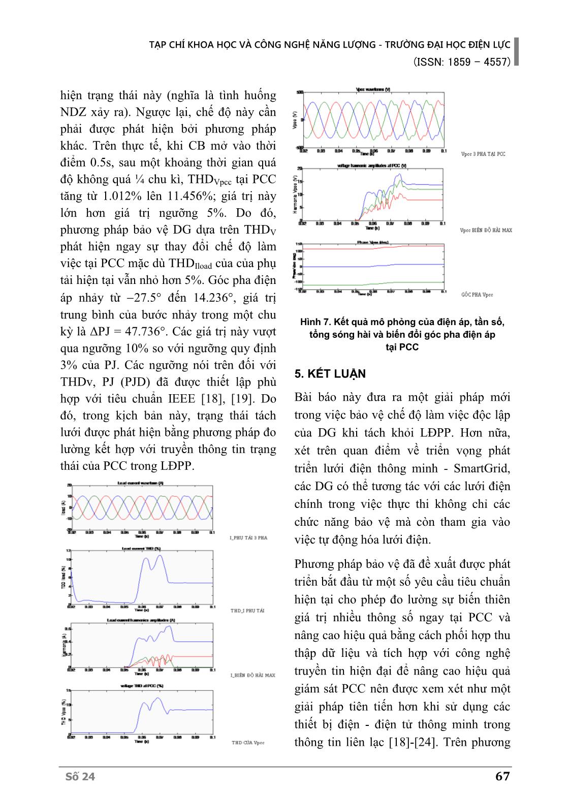 Thuật toán bảo vệ cho lưới điện phân phối có sự tham gia của nguồn điện phân tán trang 7