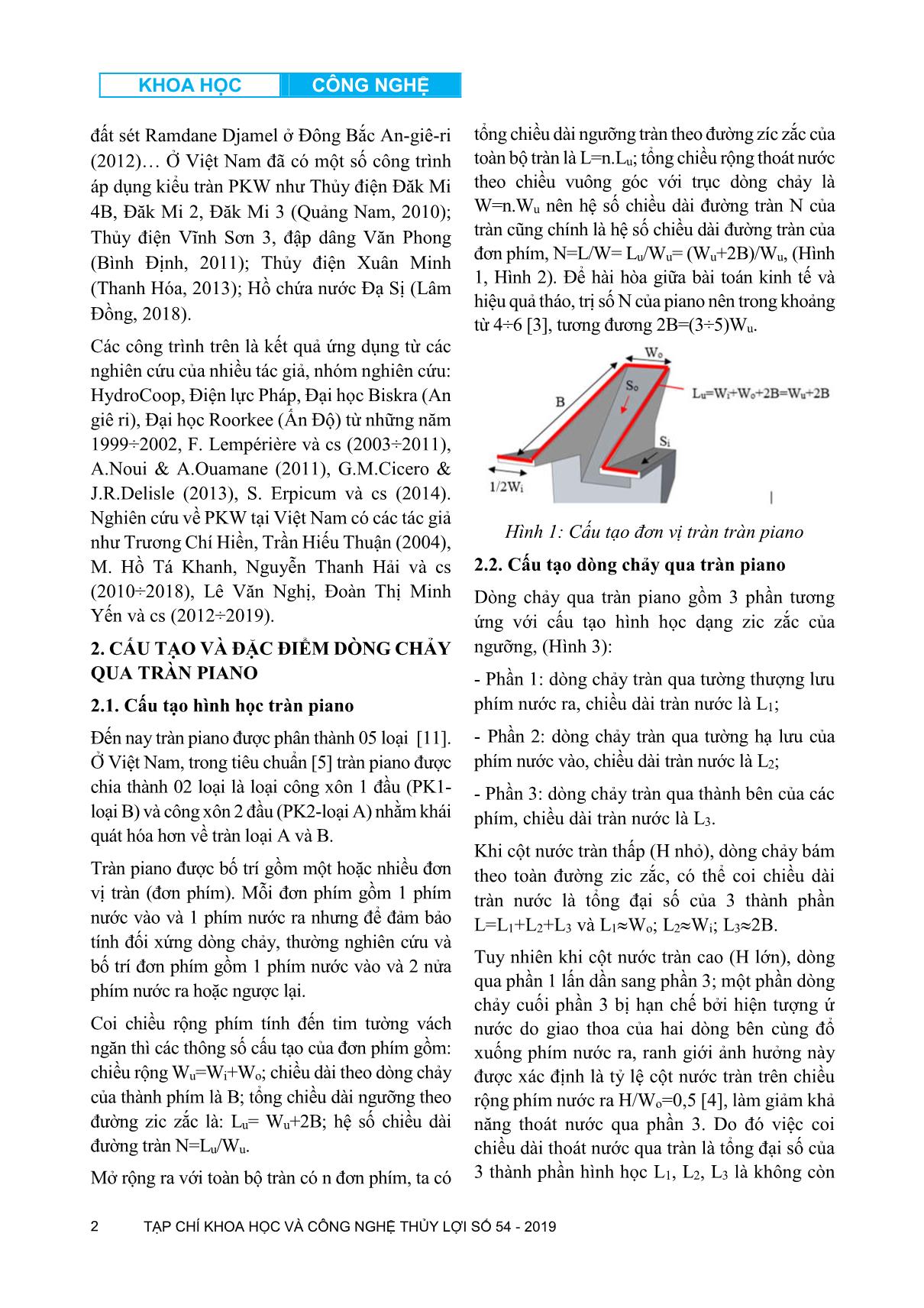 Xây dựng công thức xác định hệ số khả năng tháo cho tràn Piano chảy tự do trang 2