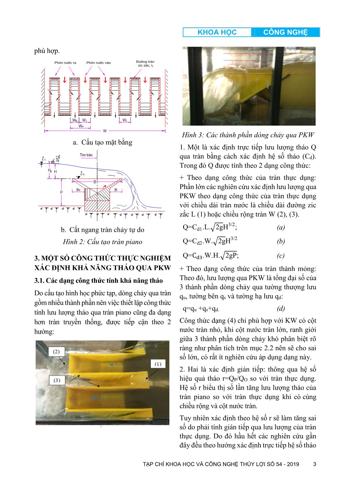 Xây dựng công thức xác định hệ số khả năng tháo cho tràn Piano chảy tự do trang 3