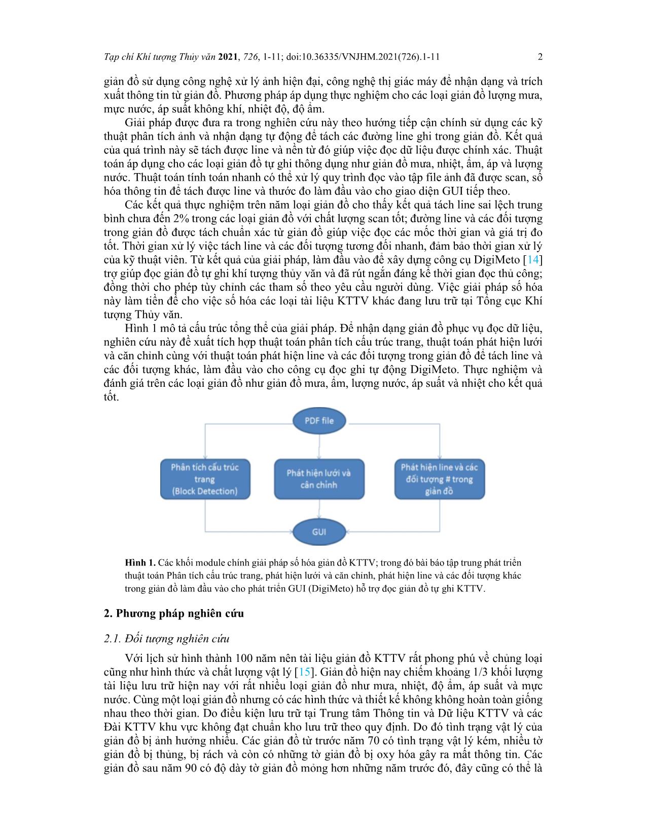Xây dựng giải pháp công nghệ nhận dạng giản đồ khí tượng thủy văn trang 2