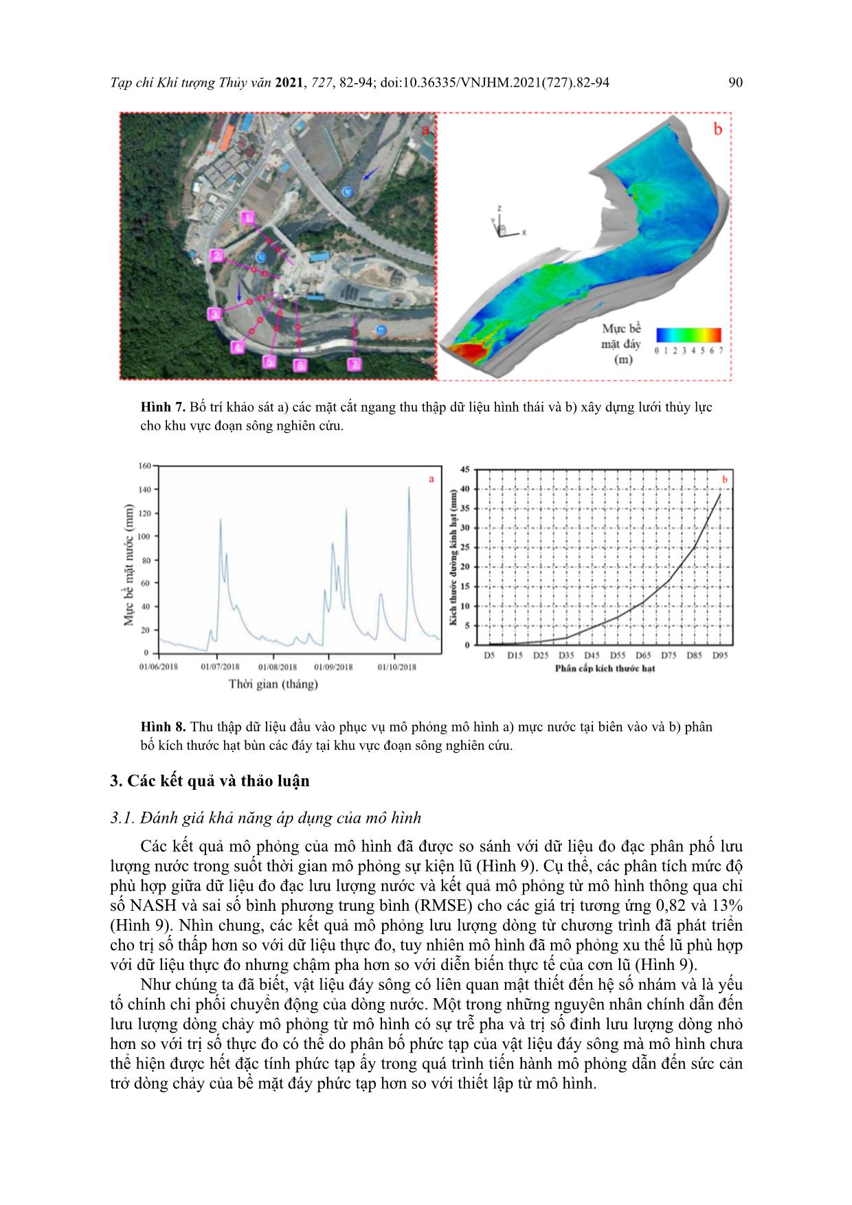 Xây dựng mô hình số mô phỏng biến đổi hình thái sông có địa hình đáy dốc trang 9
