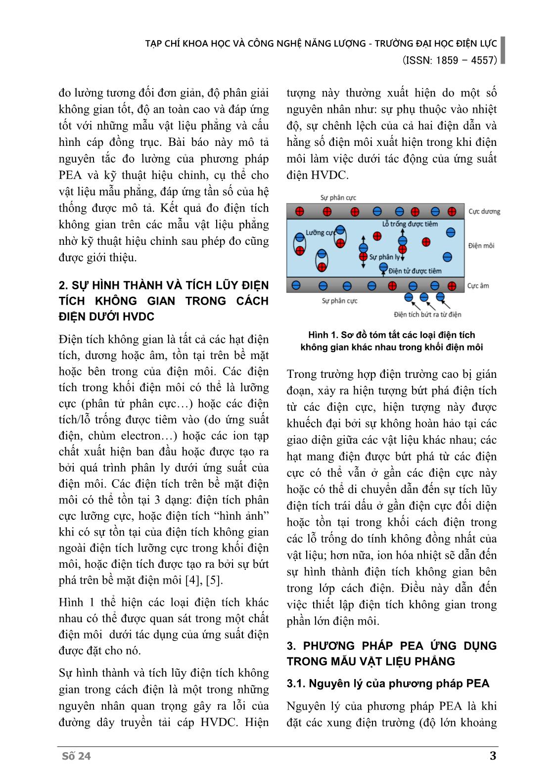 Xác định tích điện không gian trong vật liệu cách điện cáp hvdc bằng phương pháp pea: Phép đo và kỹ thuật hiệu chỉnh trang 3