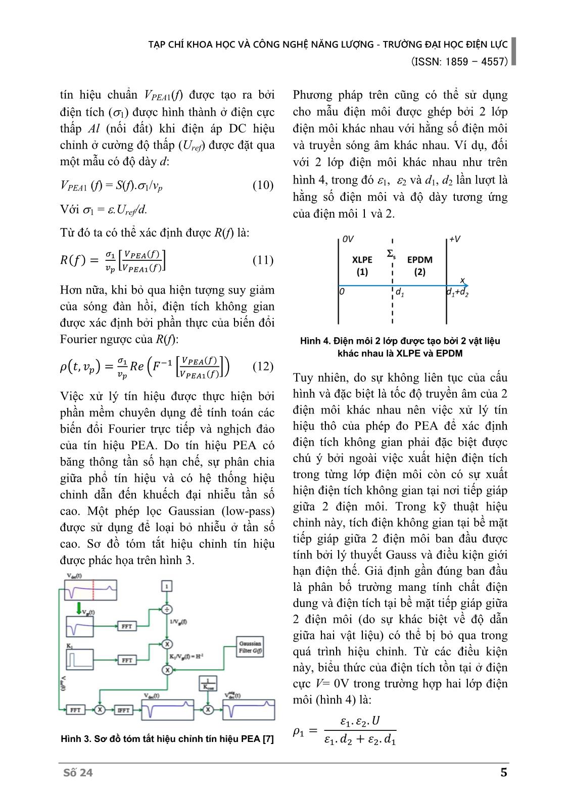 Xác định tích điện không gian trong vật liệu cách điện cáp hvdc bằng phương pháp pea: Phép đo và kỹ thuật hiệu chỉnh trang 5