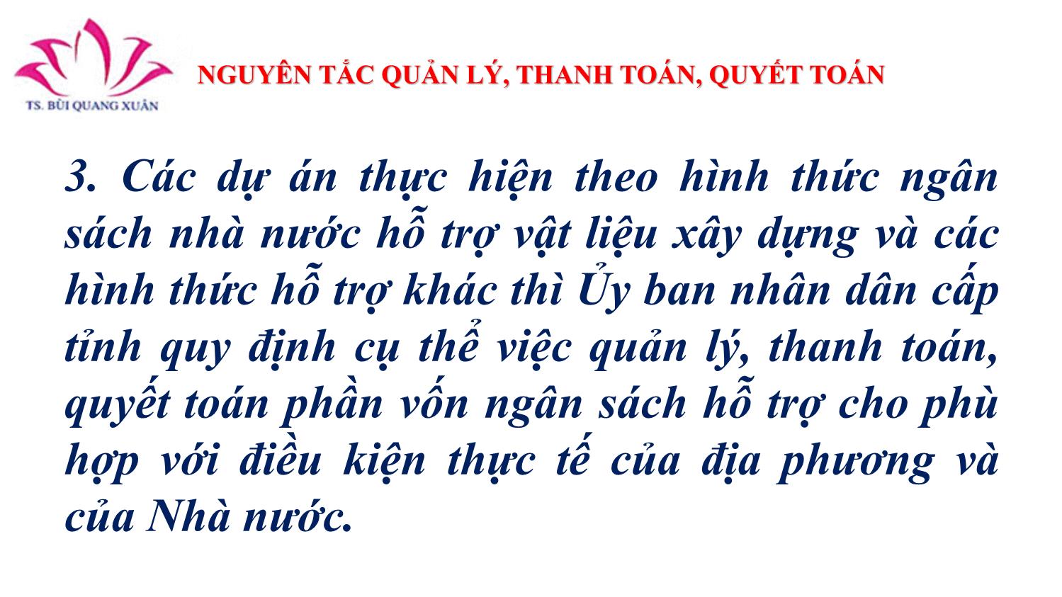 Bài giảng Quản lý tài chính và thực hiện các quy trình, thủ tục thanh quyết toán trang 10