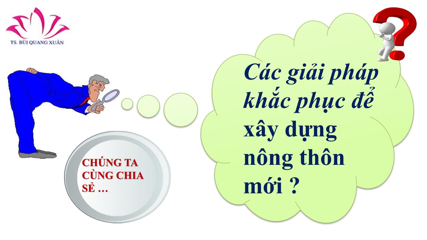 Chuyên đề Theo dõi – đánh giá và chuẩn bị báo cáo về xây dựng nông thôn mới có sự tham gia của người dân trang 7